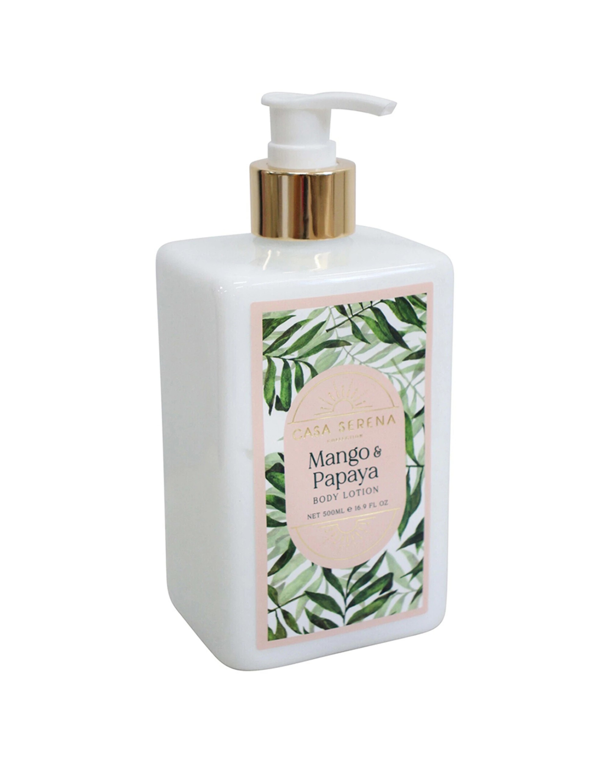 1 LVD Casa Serena 500ml Body Lotion Moisturiser Mango Papaya Tropical Scent 500ml - White, 1 of 3