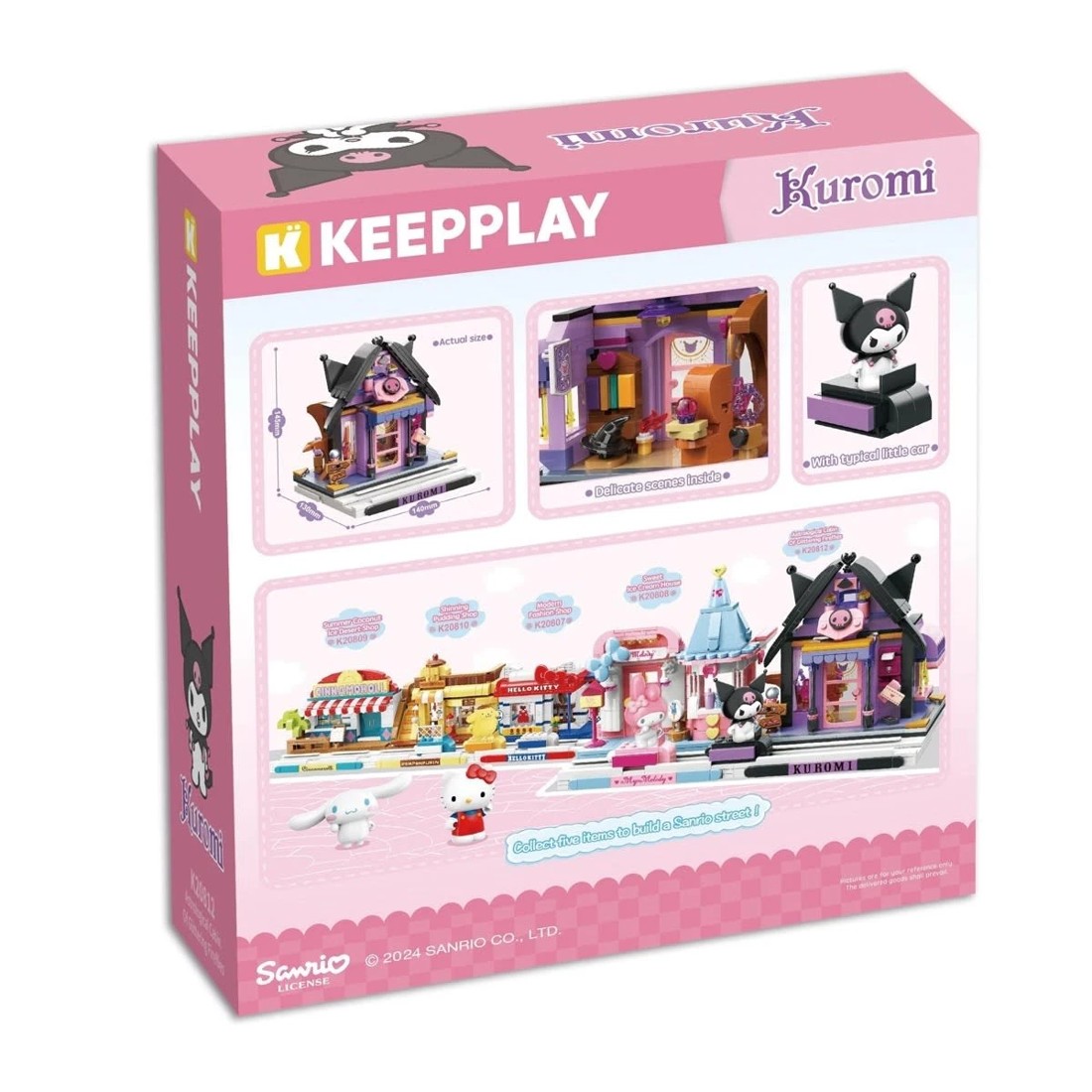 3 379 Piece Keepplay Hello Kitty Kuromi Astrological Cabin of Glittering Fireflies Playset, 3 of 3