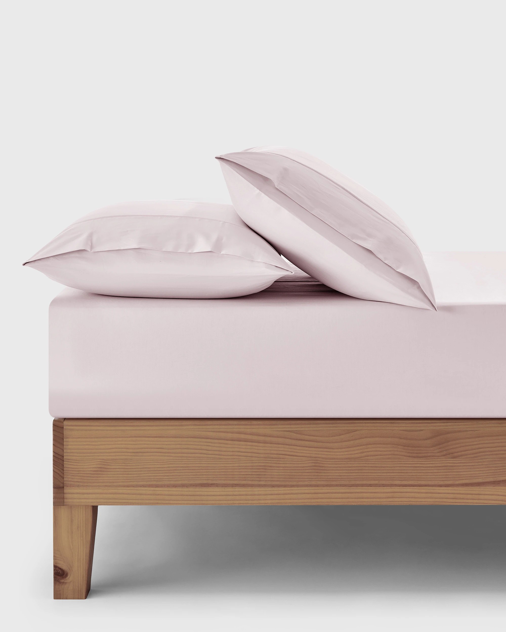1 Dreamaker 400TC Premium Cotton Sateen Fitted Sheet Set - King Bed - Petal, 1 of 7