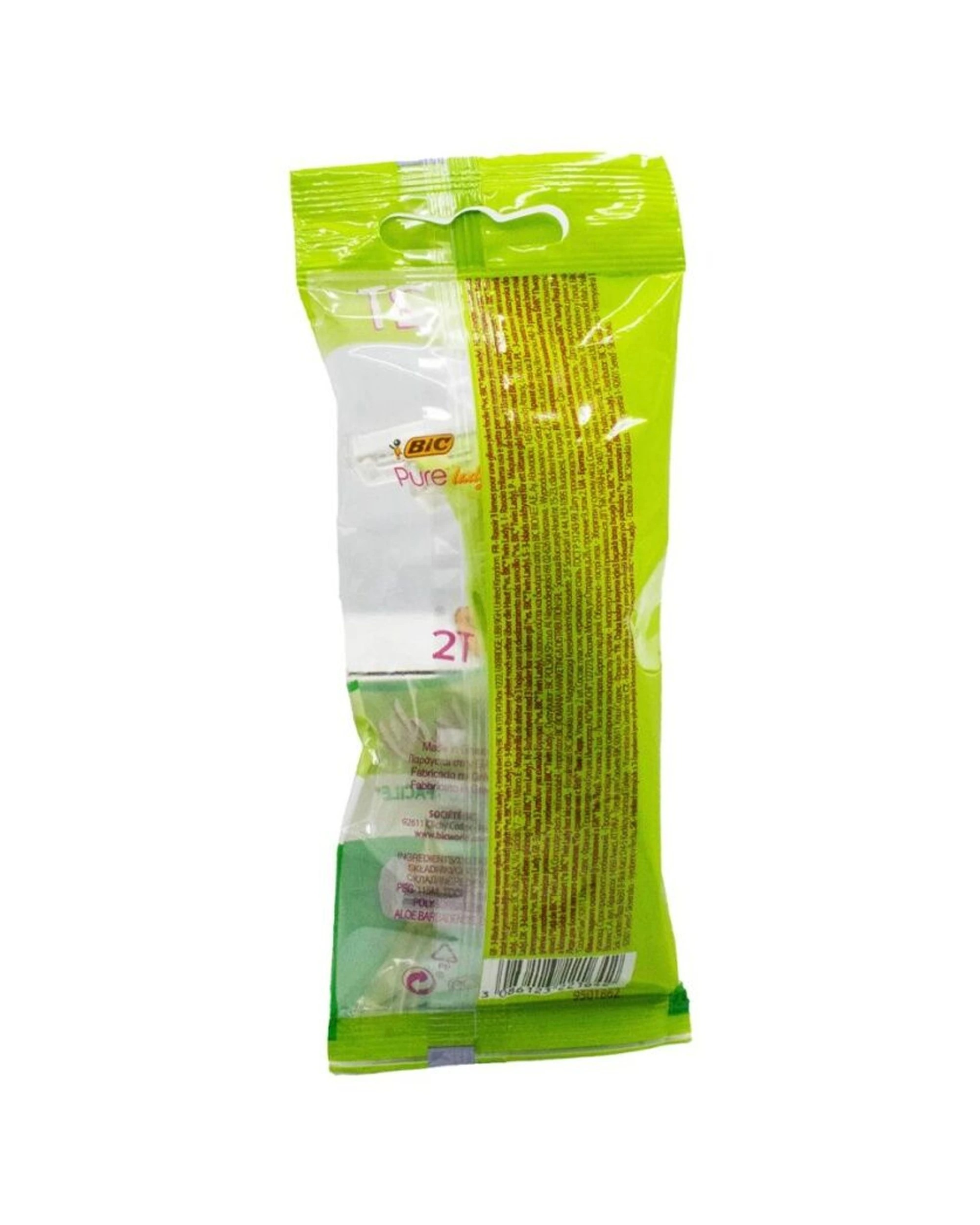 3 Bic 5x 2PK Pure Lady 3 Blade Womens Disposable Shaver Razor Aloe Infused - Green, 3 of 3