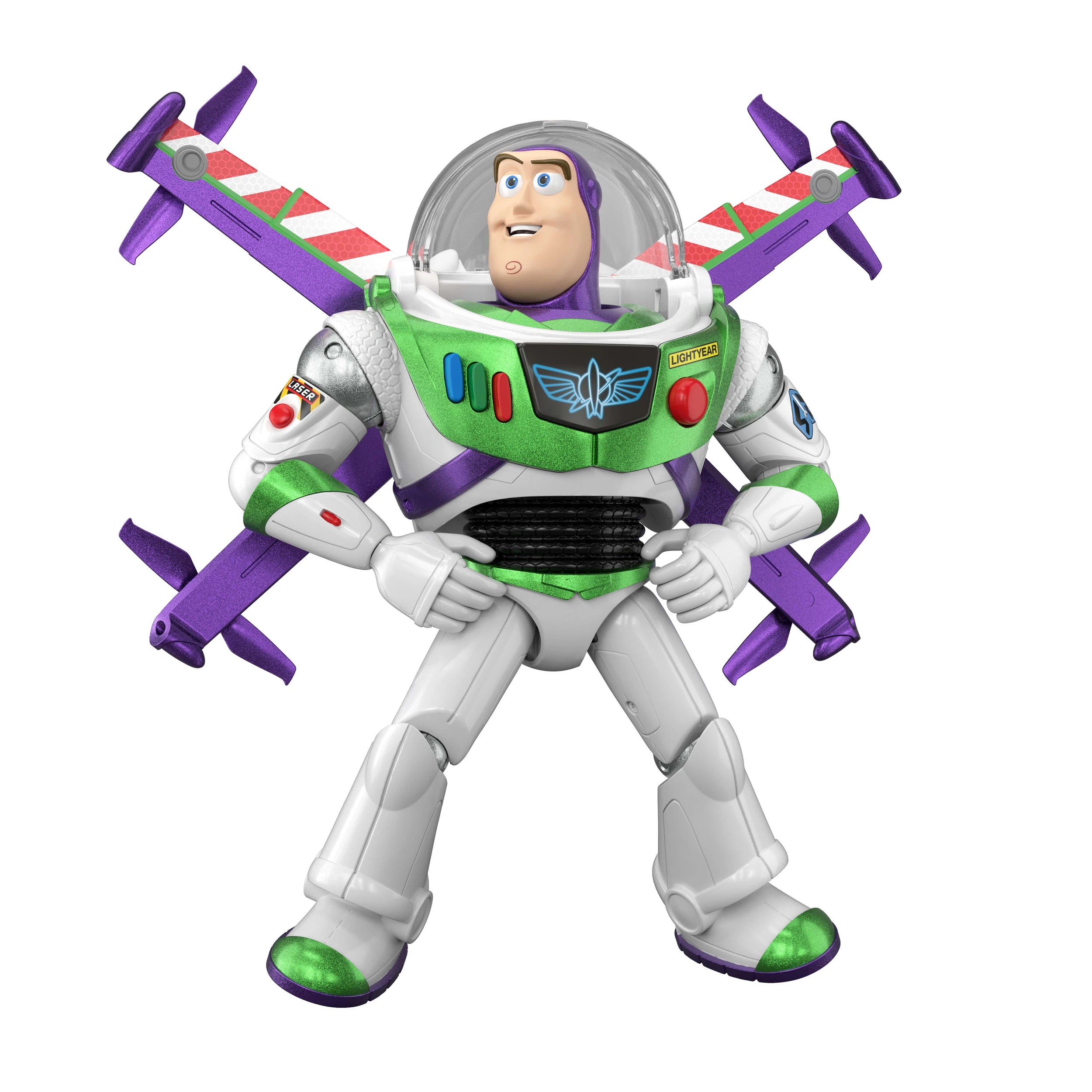 3 30cm Disney and Pixar Toy Story Scale Flight Mode Hi-Tech Edition Buzz Lightyear, 3 of 7
