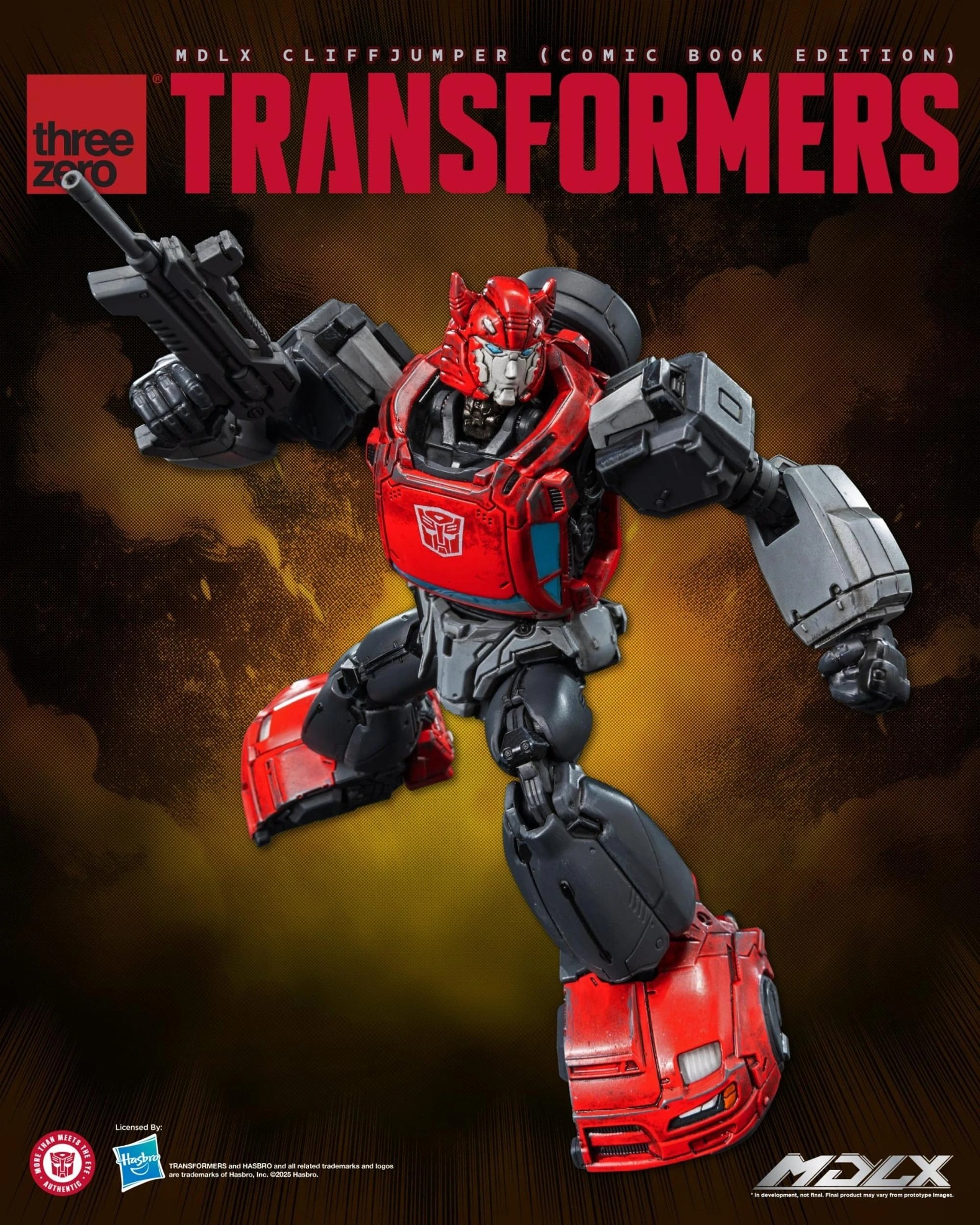 8 Threezero Transformers Cliffjumper - Comic Book Edition -  MDLX Collectable Action Figure, 8 of 9