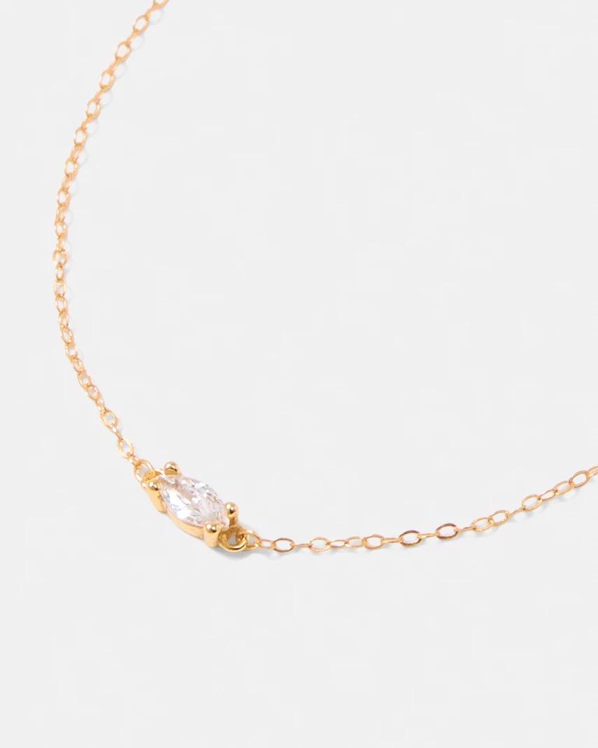 2 Cubic Zirconia Gold Plated Sterling Silver 925 Stone Bracelet Gold, 2 of 4