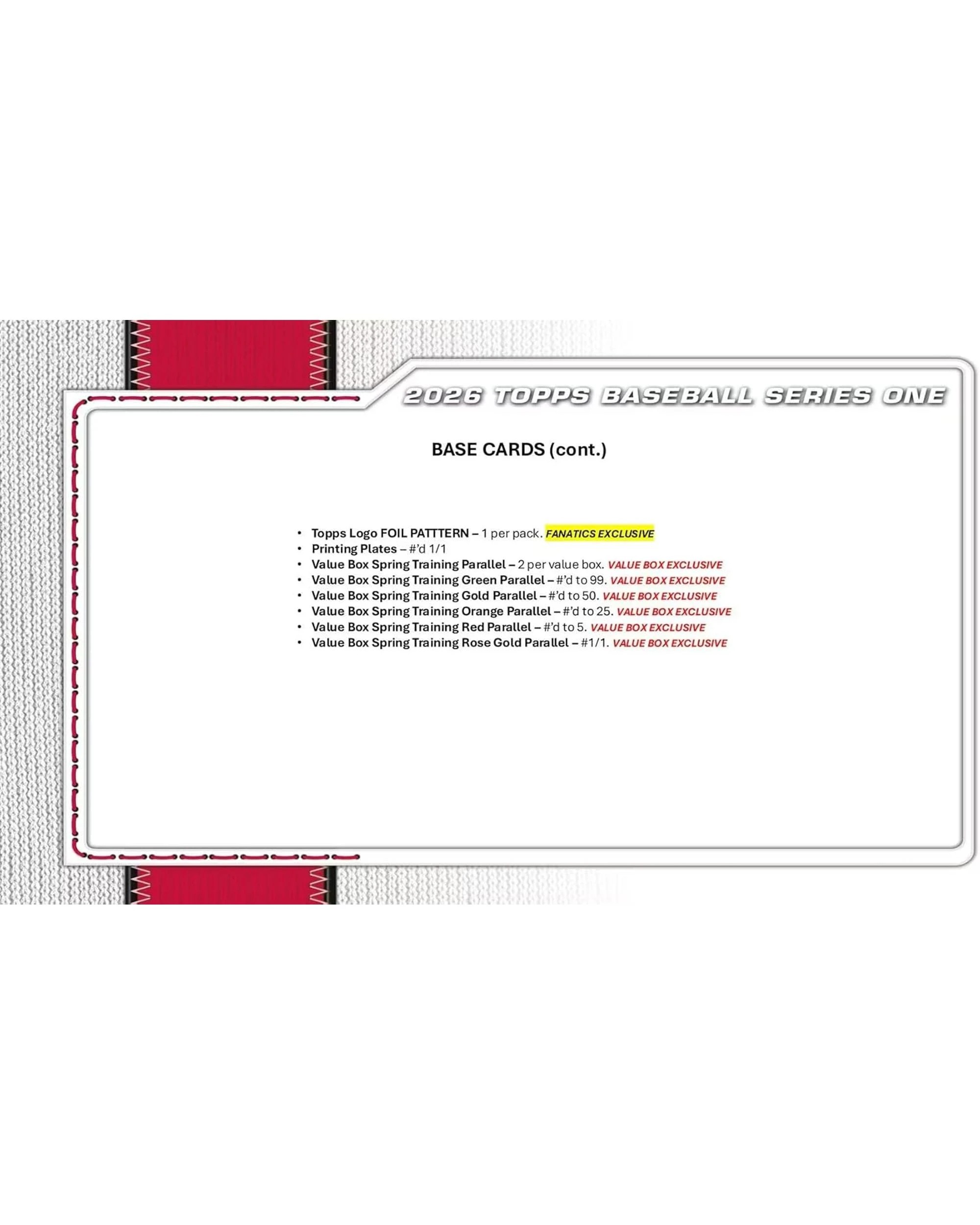 9 Topps 2026 MLB Series 1 Baseball Mega Box, 9 of 9