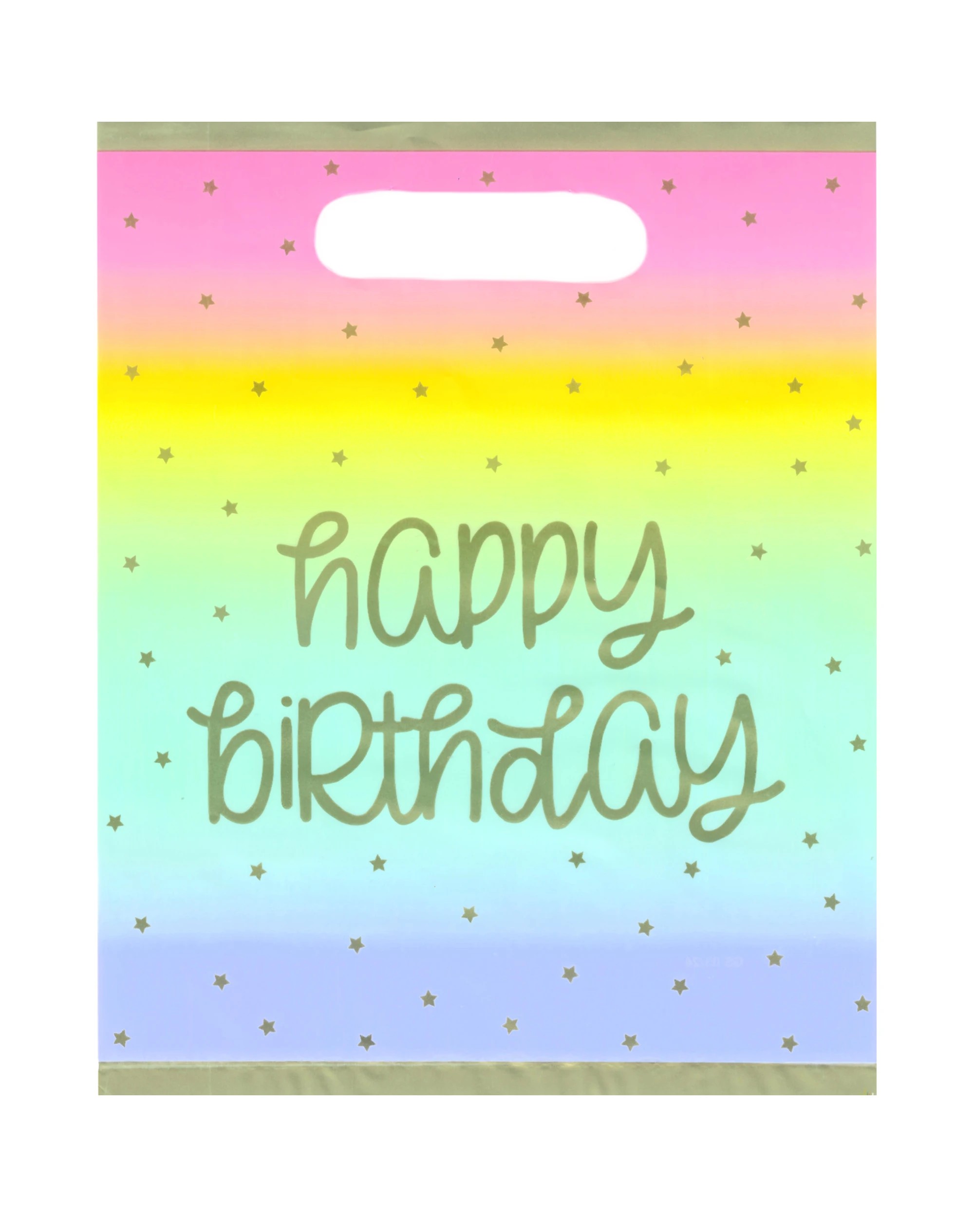 1 Meteor Rainbow Stars Happy Birthday Lolly/Treat Bags Pack of 8 - Multi, 1 of 4