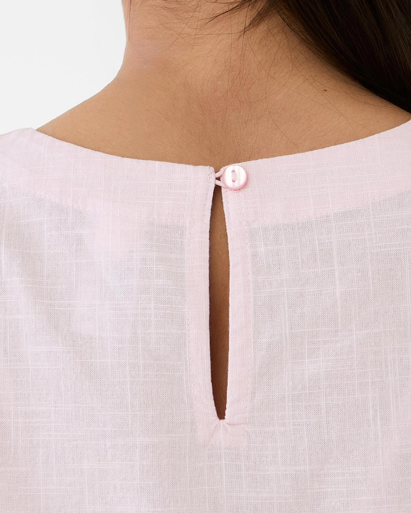 8 Sleeveless Woven Side Bow Top Bllet Pink, 8 of 10