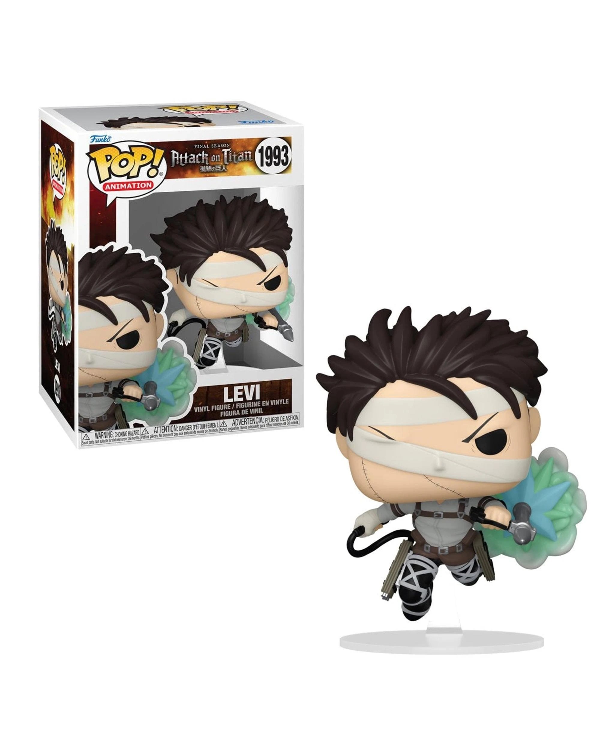 1 Attack on Titan Levi - with Bandages -  Funko POP! Vinyl, 1 of 3
