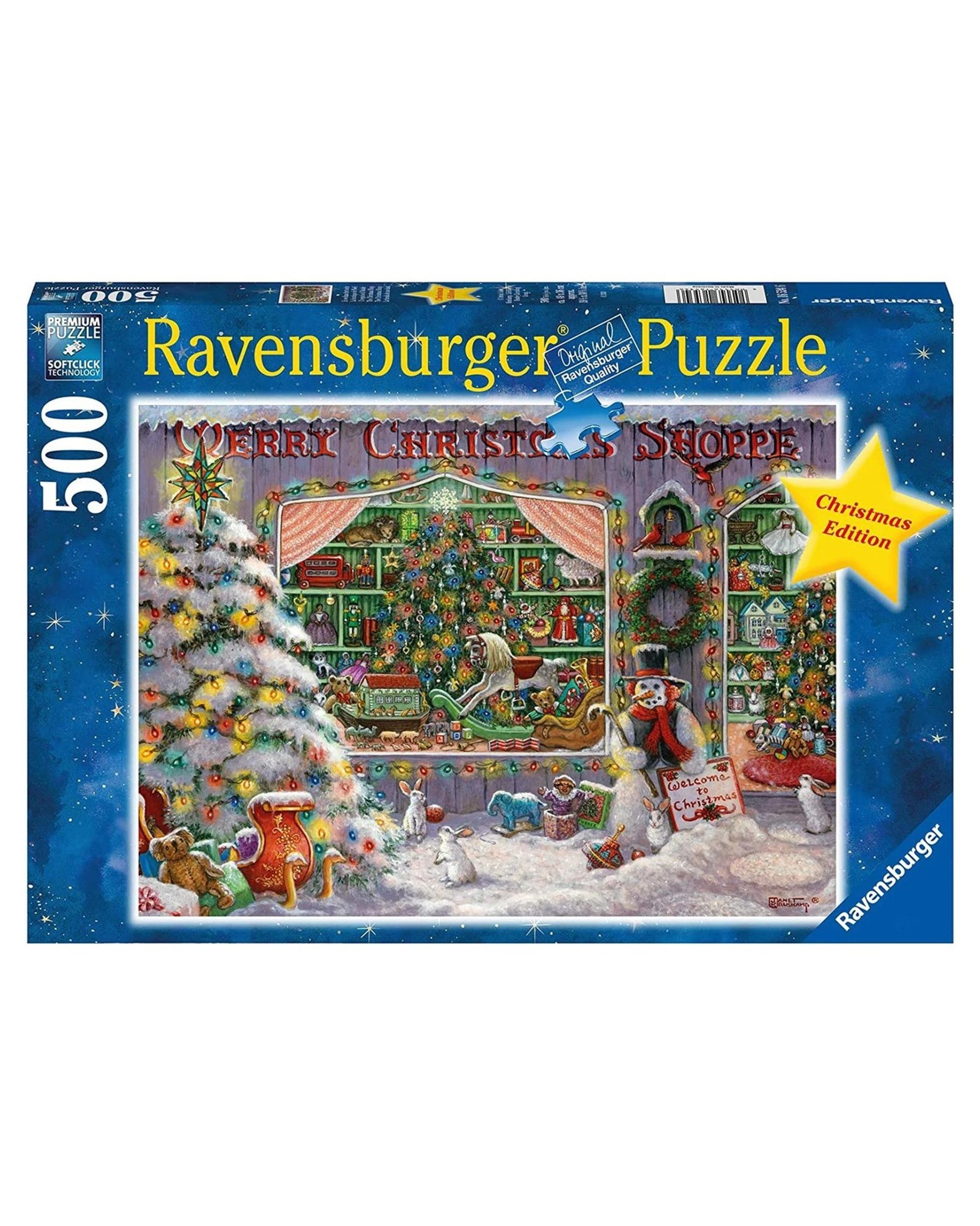 1 Ravensburger The Christmas Shop 500 Piece Jigsaw Puzzle, 1 of 2