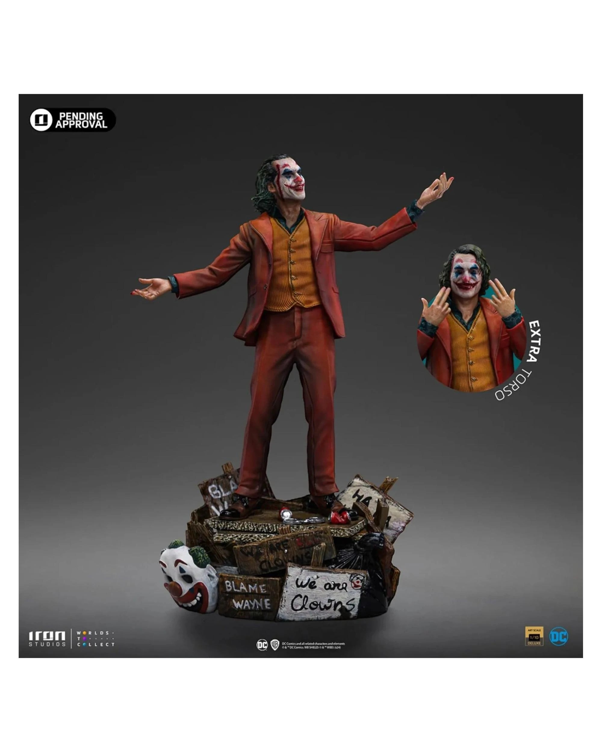 3 Joker Folie A Duex Joker - Arthur Fleck -  Deluxe 1:10 Statue, 3 of 6