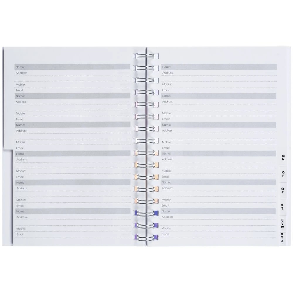 3 J.Burrows A5 Address Book 144 Page Paint Dots, 3 of 3