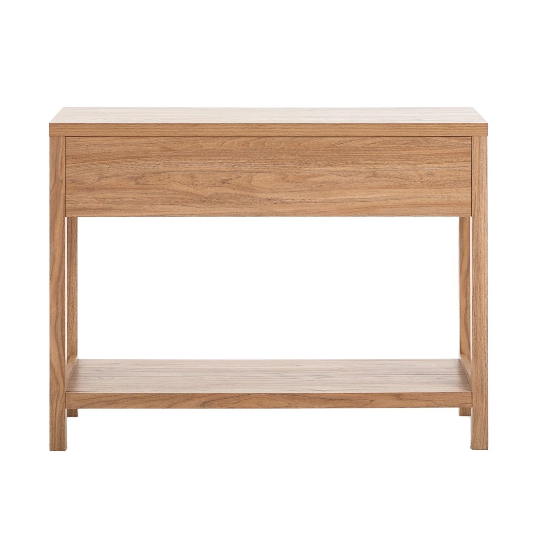 9 Oikiture Console Table 2 Drawers Entry Table Hallway Display Shelf - Natural, 9 of 10