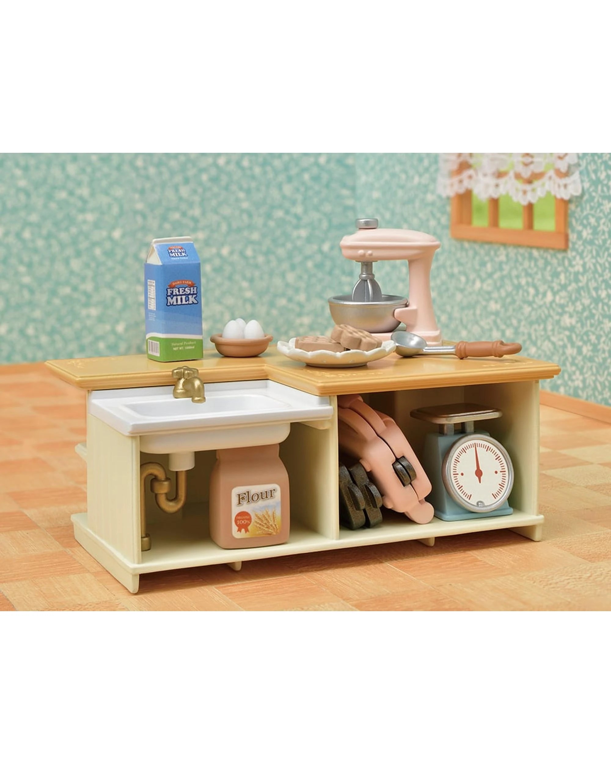 6 Sylvanian Families Kitchen Island Play Set, 6 of 7