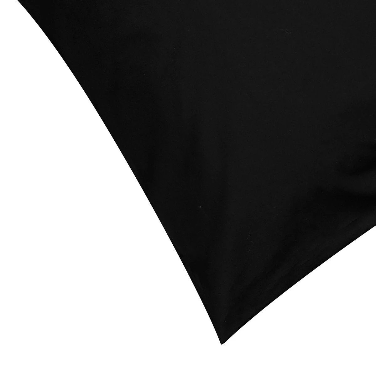 3 225 Thread Count Cotton Rich Standard Pillowcase - Black, 3 of 4