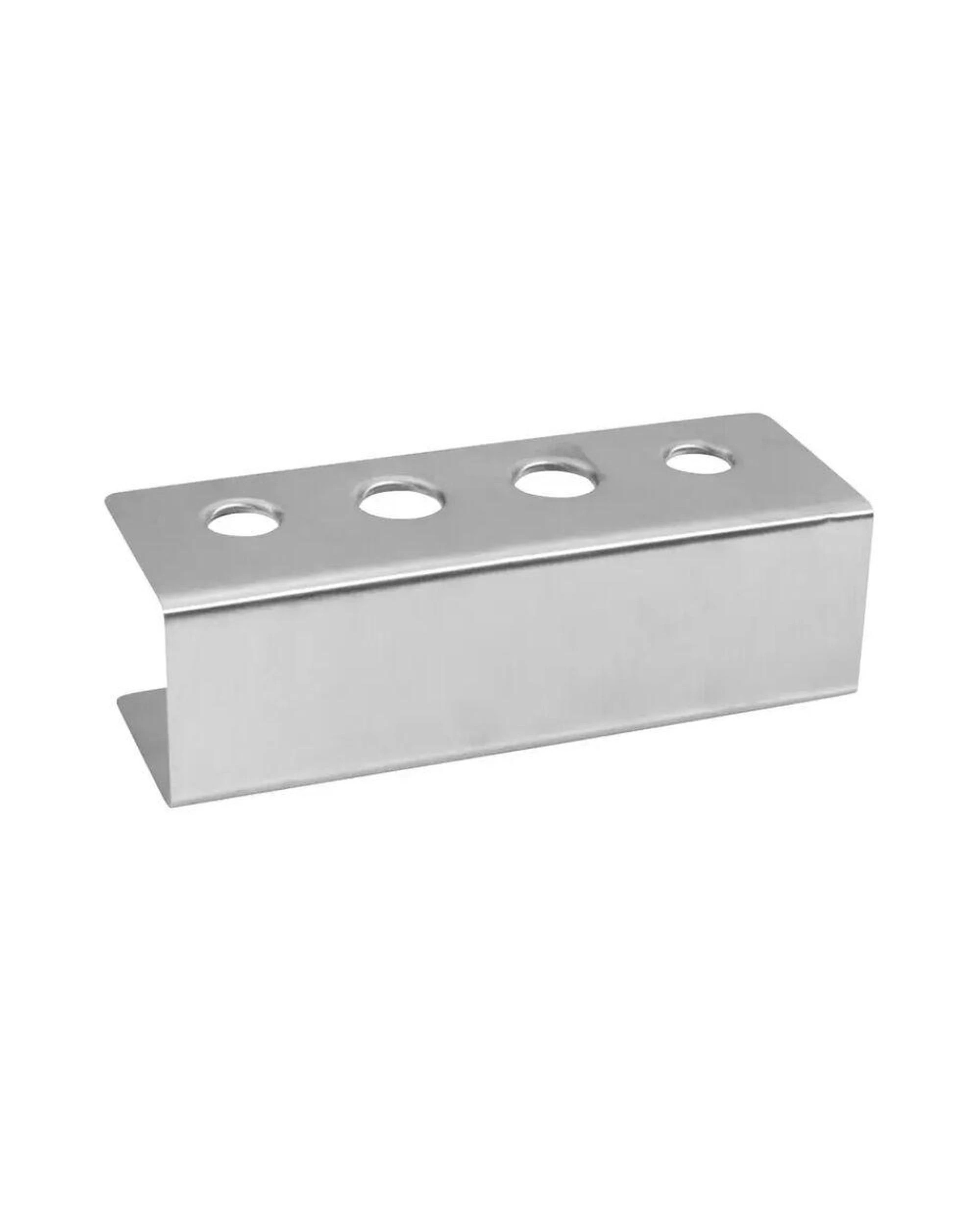 1 Trenton Ice Cream Cone Holder 4 Holes Rectangular Stainless Steel, 1 of 1