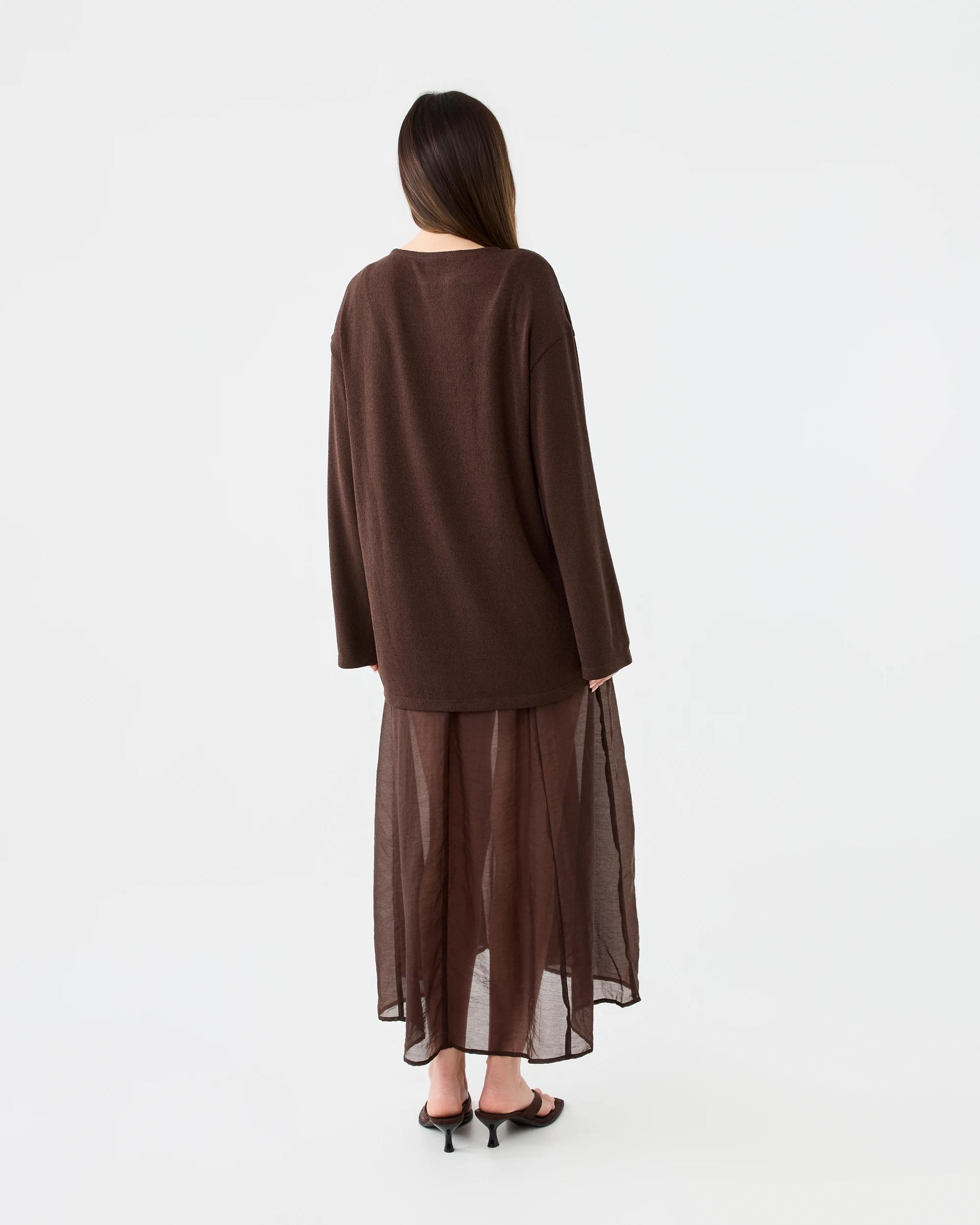3 Long Sleeve 2-in-1 Jumper Maxi Dress Cbean, 3 of 6