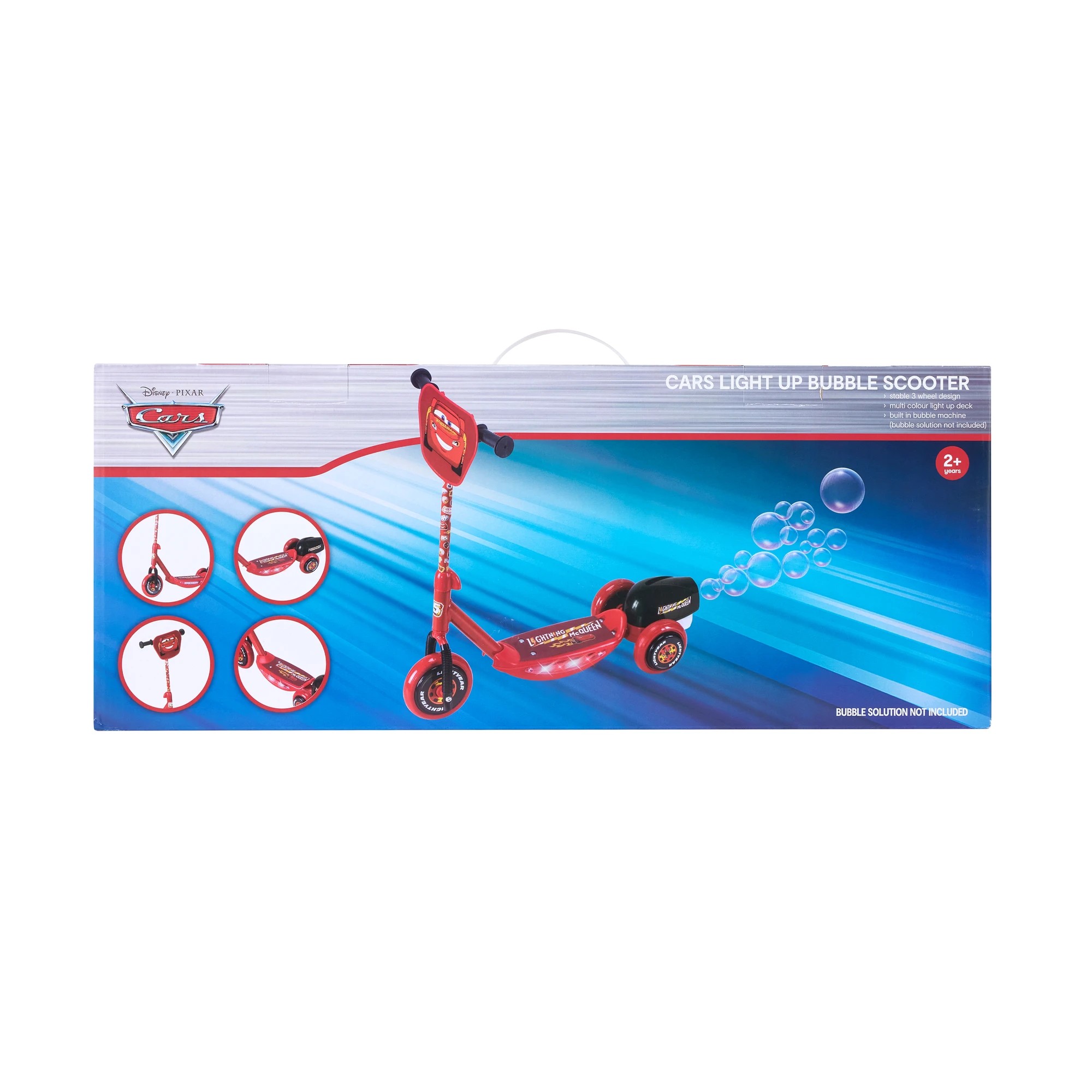 9 Disney Pixar Cars Lightning McQueen Light Up Bubble Scooter, 9 of 10