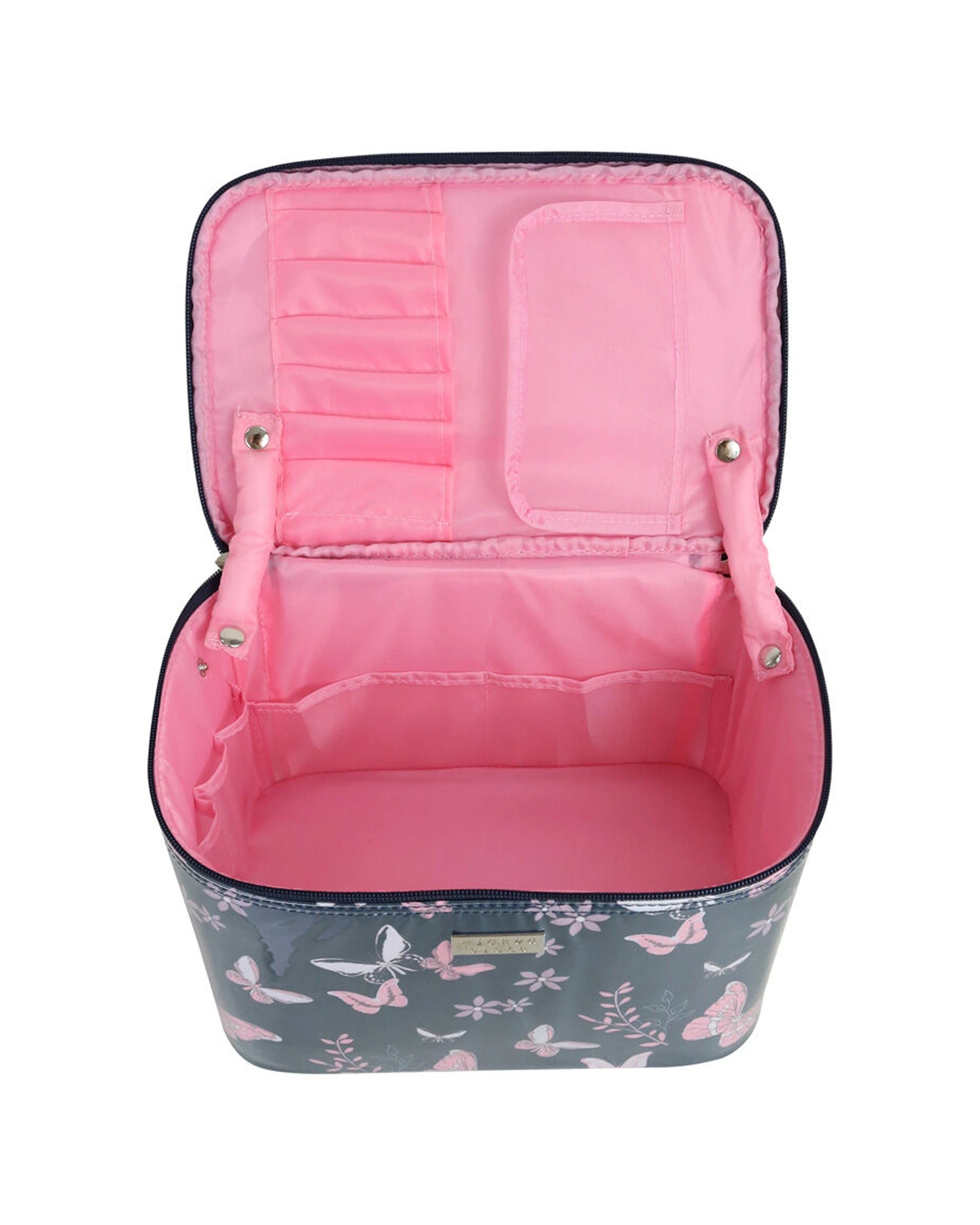 2 Wicked Sista Butterfly Floral Large Beauty Cosmetic Case 28x19.5x20cm - Pattern, 2 of 2