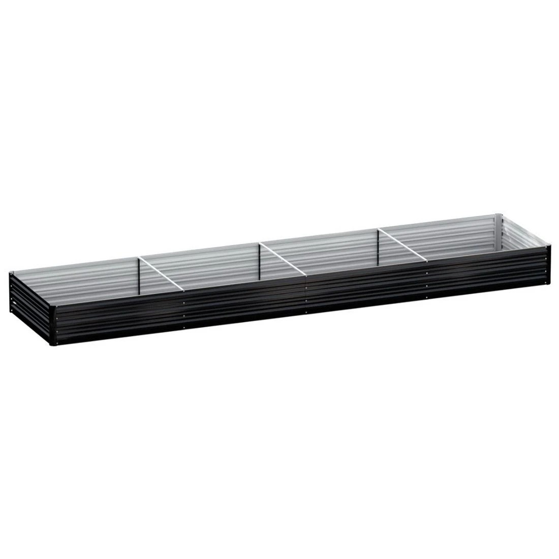 3 Green Fingers Raised Garden Bed 2 Pcs 210x90cm Planter Box Container Galvanised Metal Outdoor - Grey, 3 of 5