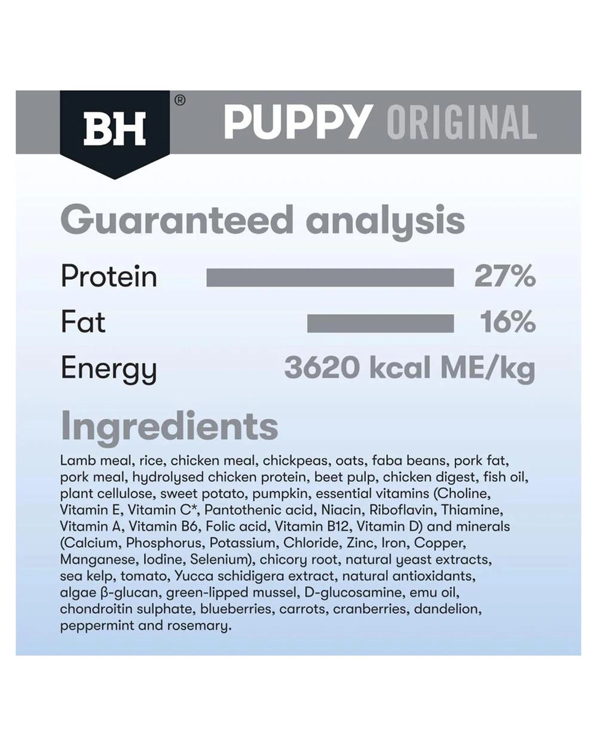 9 Black Hawk Puppy Large Breed Original Dry Dog Food Lamb & Rice 20kg, 9 of 9