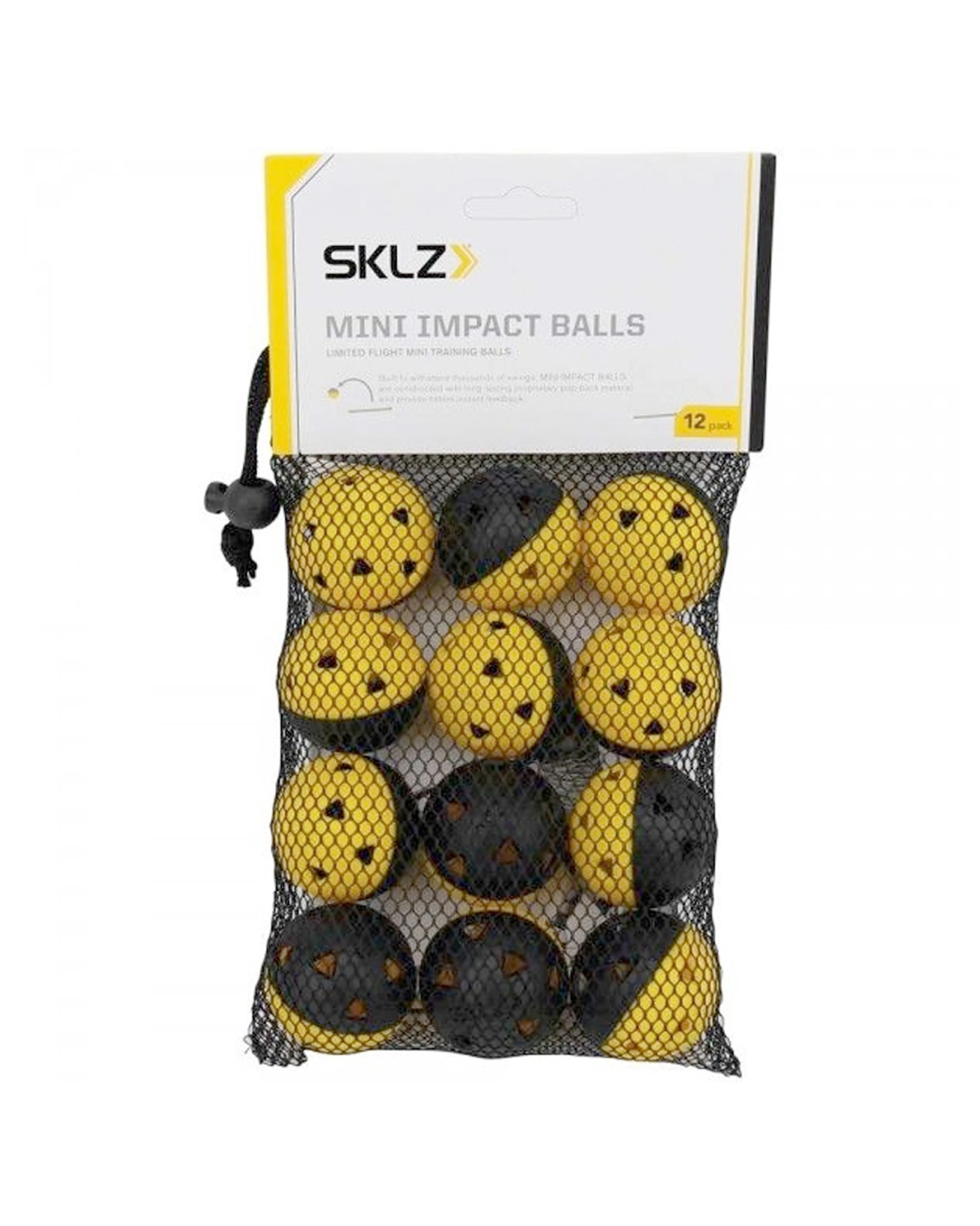 5 Sklz 12pc Mini Impact Baseball Training Balls Limited Flight Durable Pop-Back Material Pack of 12 - Yellow, 5 of 5