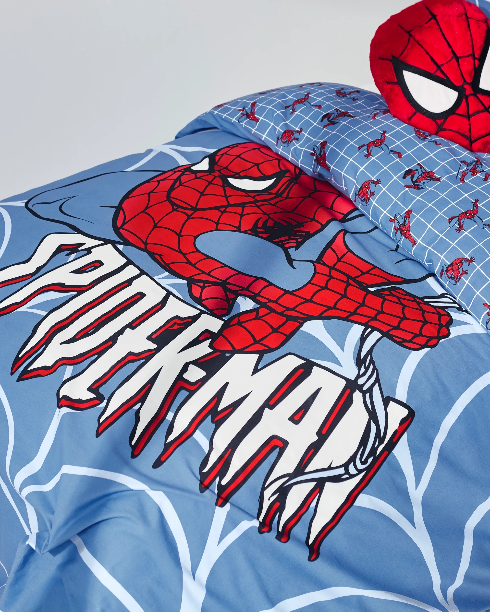 6 Disney Marvel The Amazing Spider-Man Reverse Quilt Cover Set - Single Bed - Blue, 6 of 10