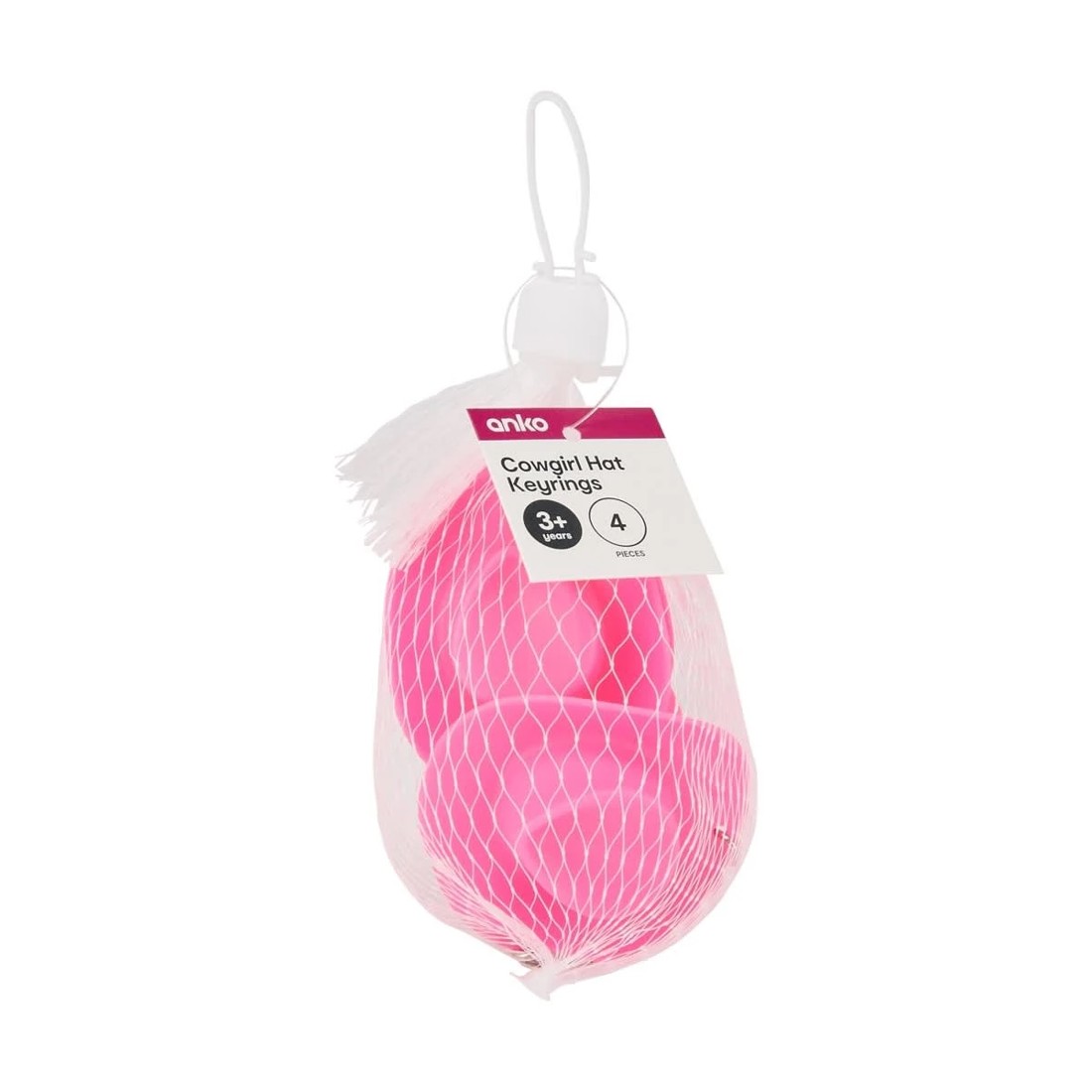 4 4 Piece Cowgirl Hat Keyrings, 4 of 4