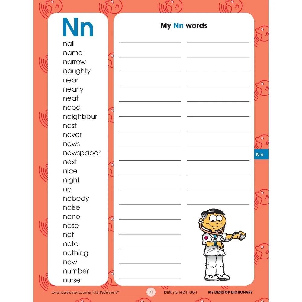 4 R.I.C My Desktop Dictionary Ages 5 to 8, 4 of 5