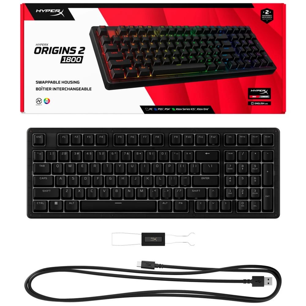 5 HyperX Origins 2 1800 Gaming Keyboard Black, 5 of 5
