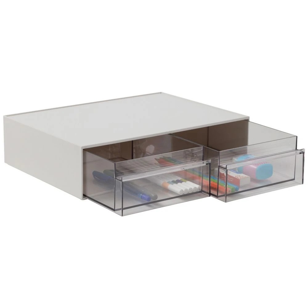 2 J.Burrows Stackable 2 Segment Desktop Drawers, 2 of 3