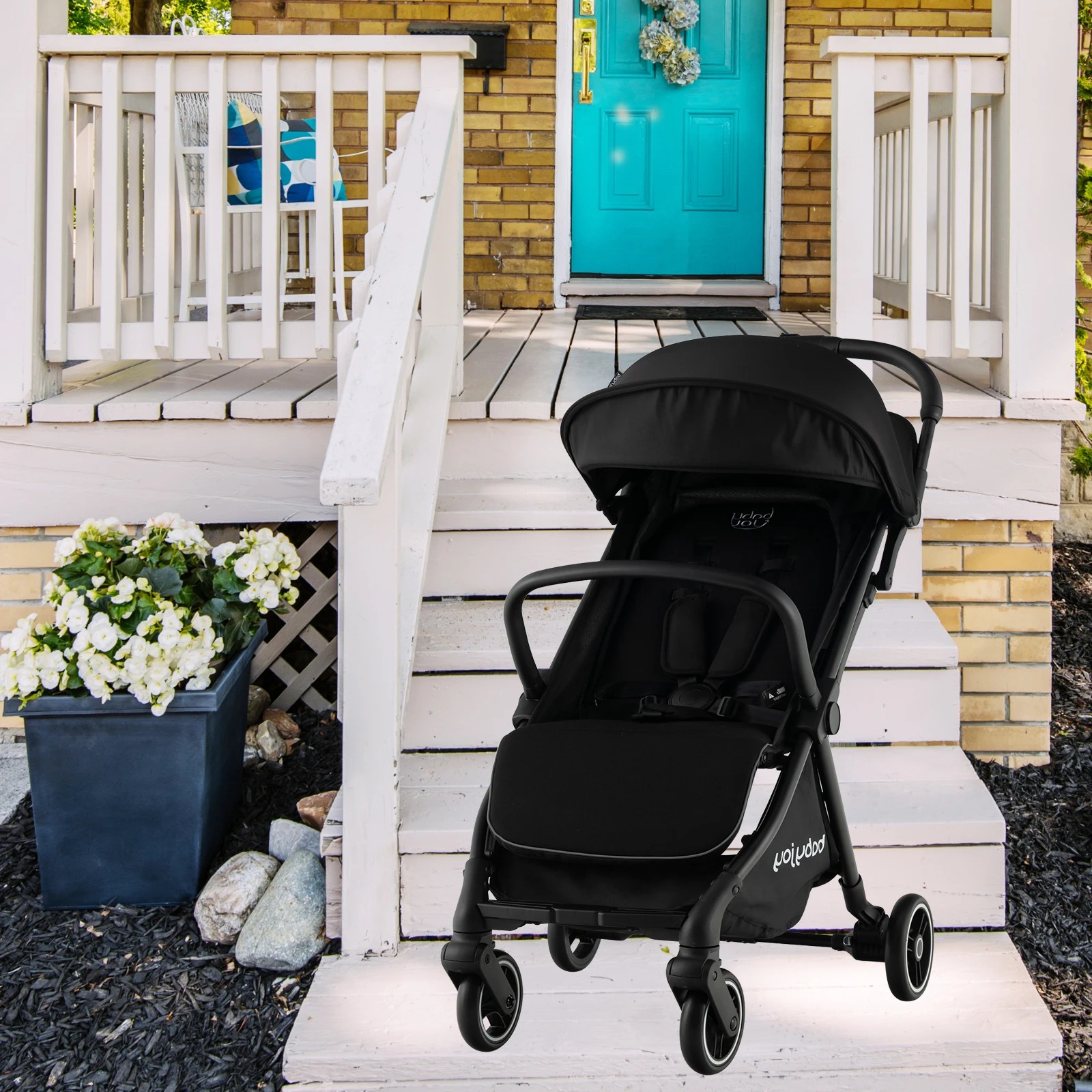 5 Costway Portable Stroller Baby Pram Adjustable Pushchair, 5 of 6