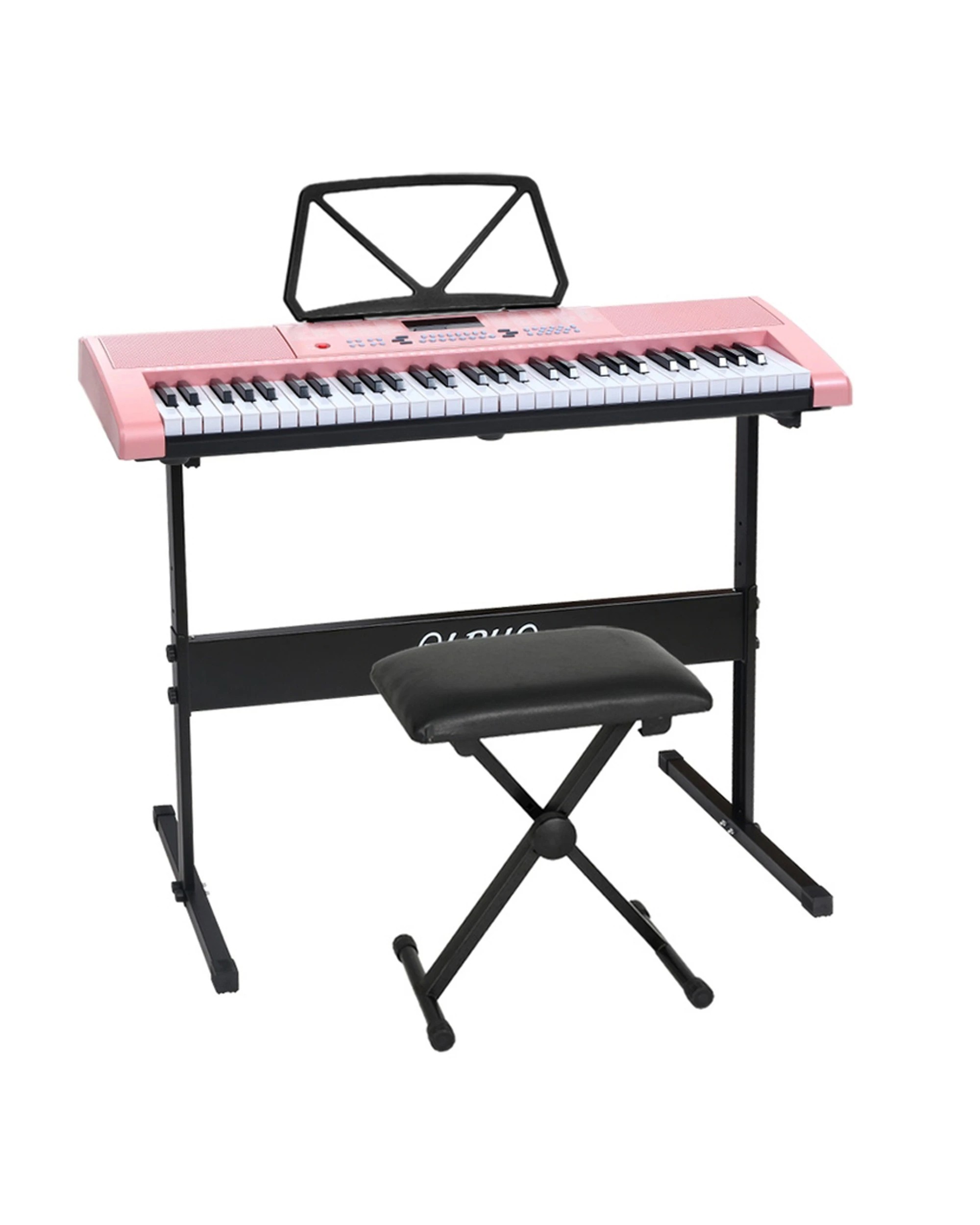 1 Alpha 61 Keys Electronic Piano Keyboard Digital Electric w/ Stand Stool - Multi, 1 of 5