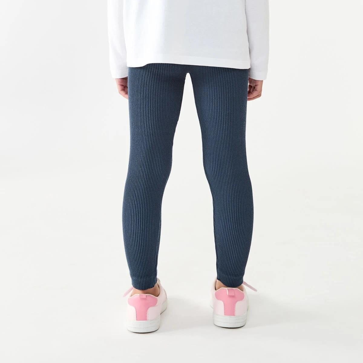 2 Rib Leggings Dress Navy, 2 of 7