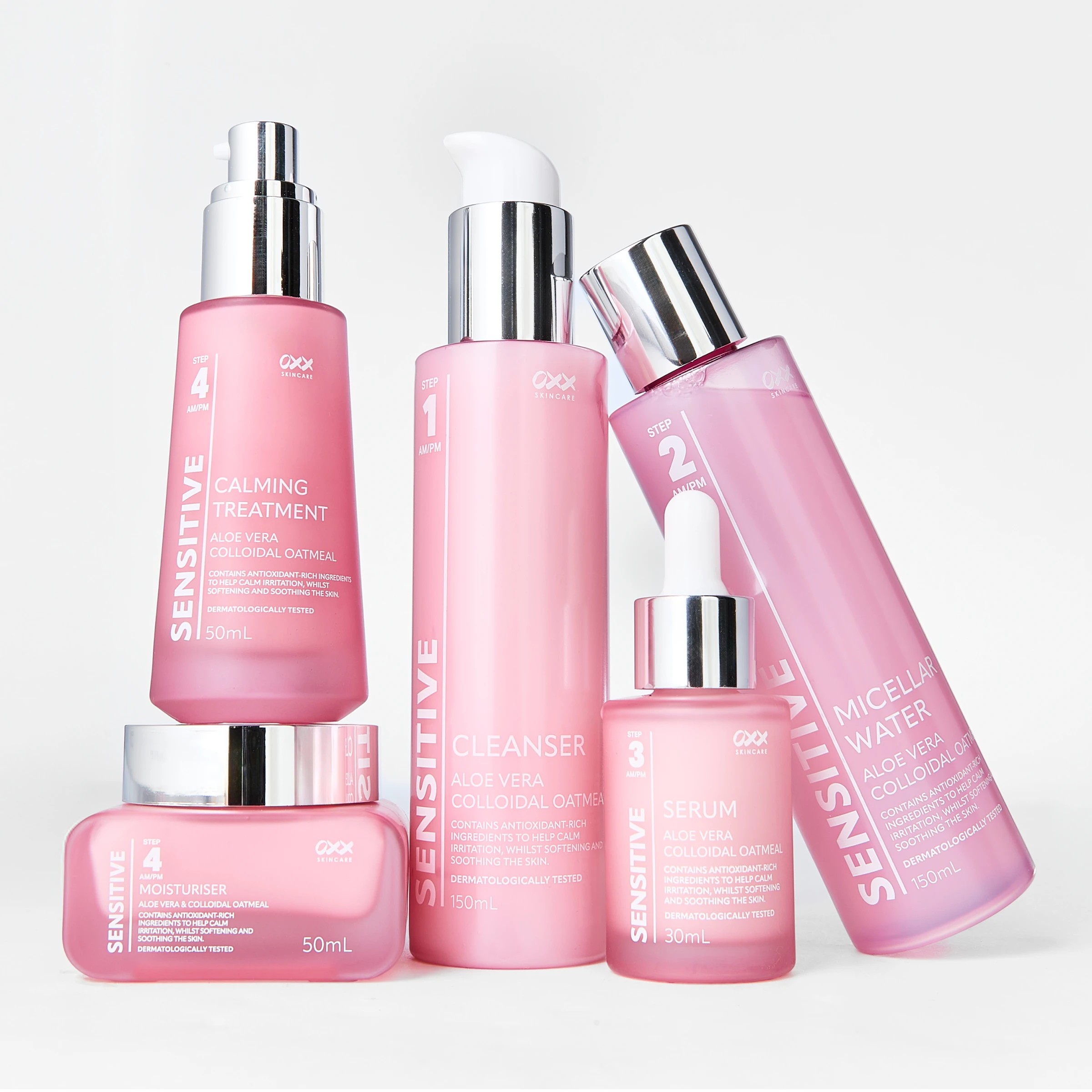 4 OXX Skincare Step 4 AM/PM Sensitive Moisturiser 50ml - Aloe Vera and Colloidal Oatmeal, 4 of 4