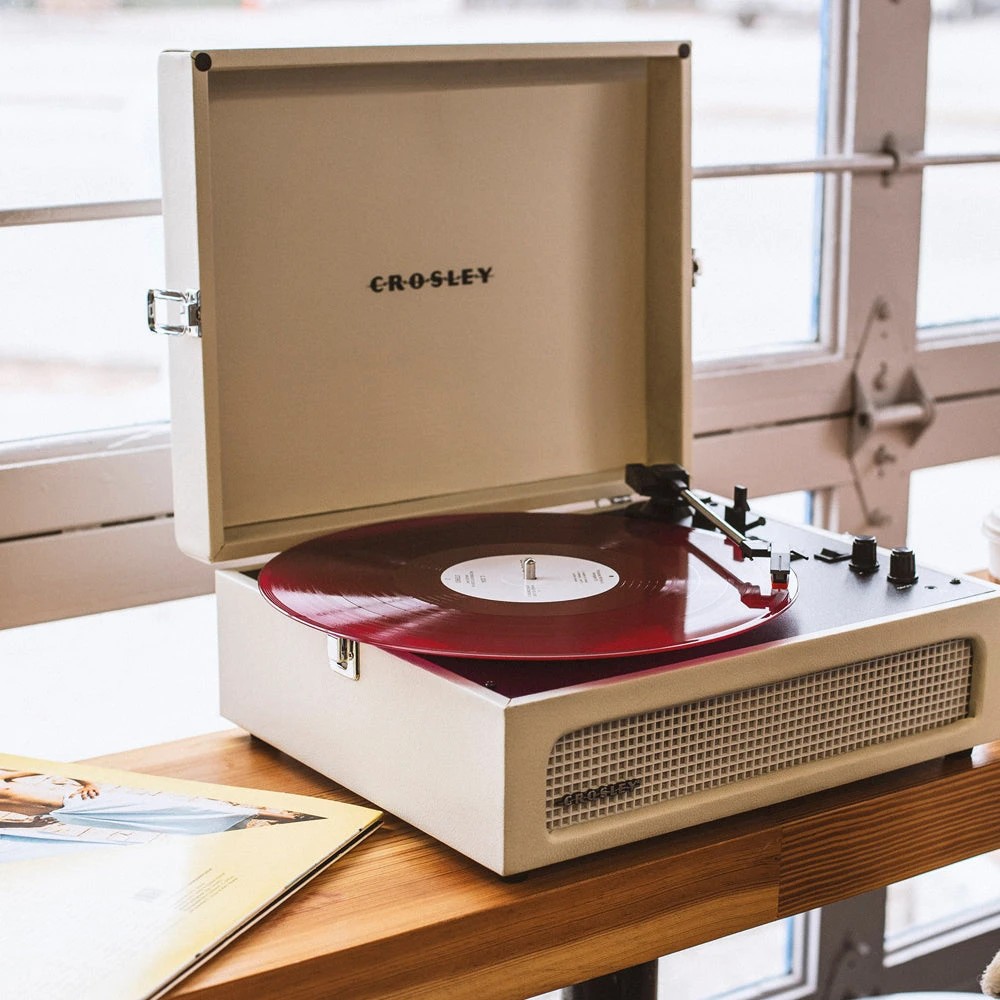 4 Crosley Voyager Bluetooth Portable Turntable - Dune + Gadhouse Vinyl Rack Bundle - Black - Assorted, 4 of 6