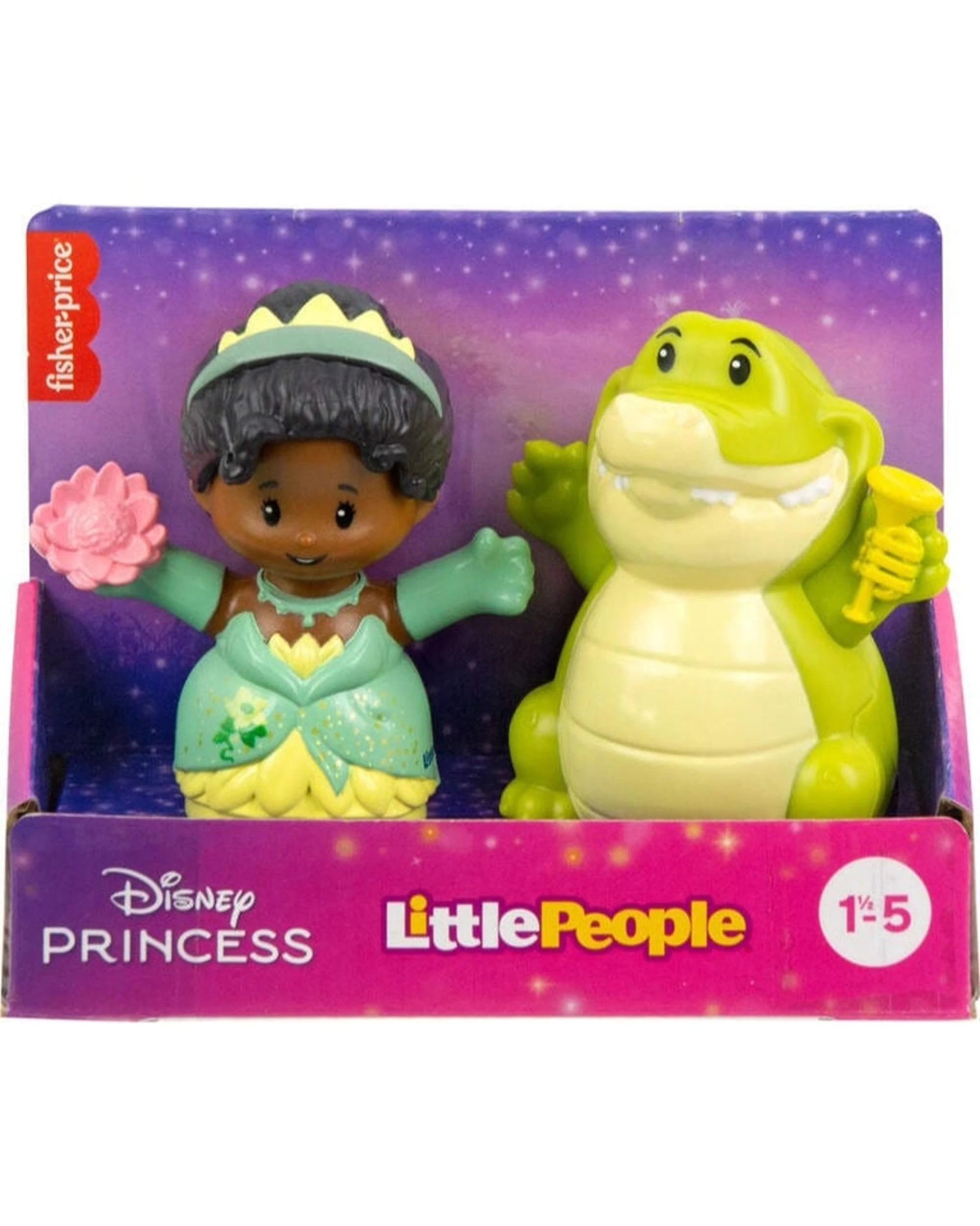 5 Little People Disney Princess Tiana and Louis Figure Set, 5 of 5