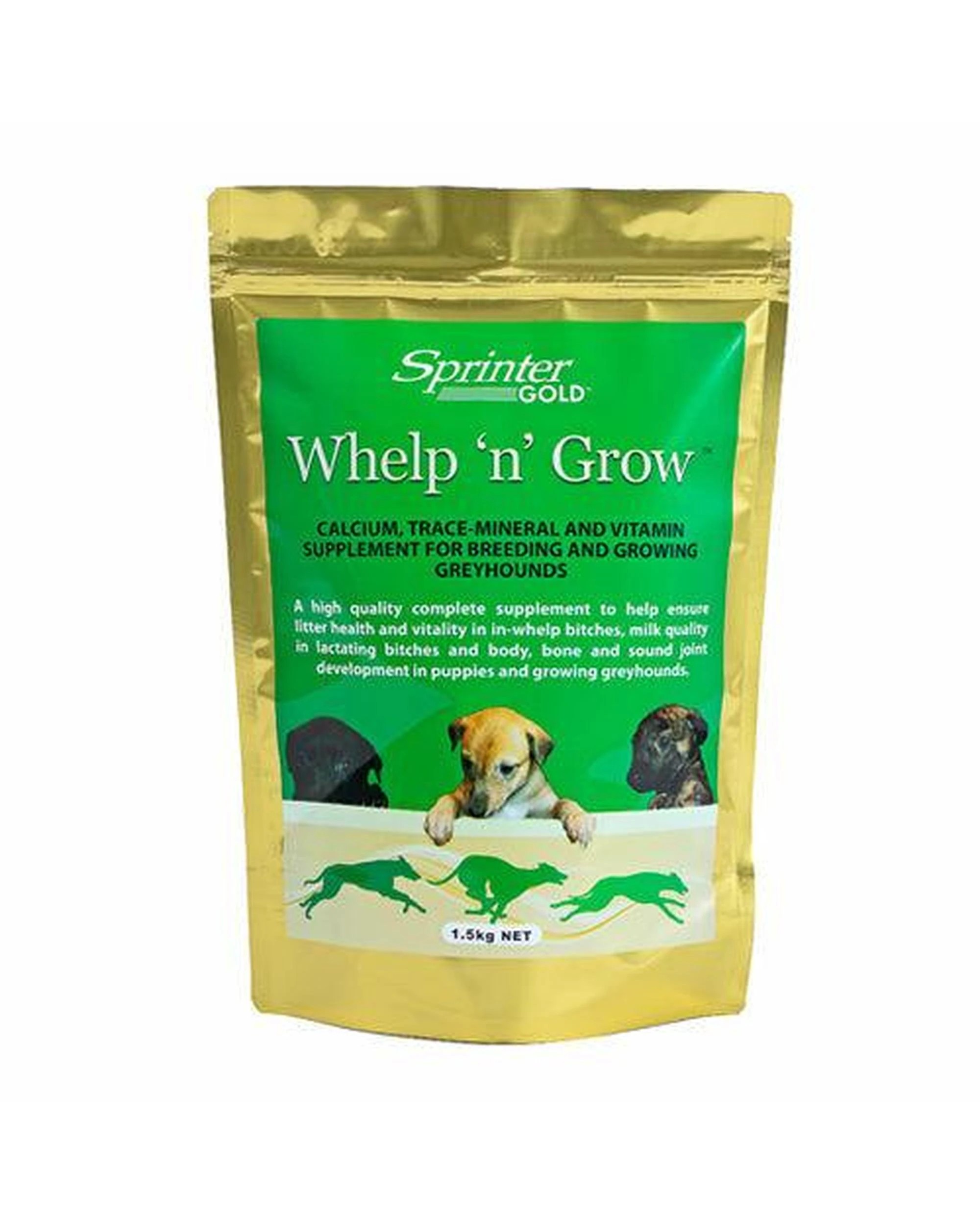 1 Sprinter Gold Whelp N Grow Breeding & Growing Greyhound Supplement 1.5kg, 1 of 1