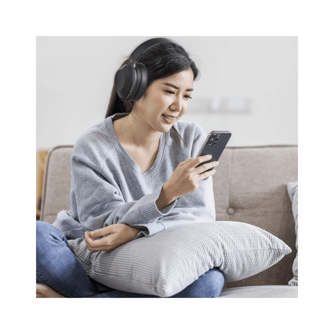 4 Laser Wireless Bluetooth Enc Over-ear Headphones Headset With Microphone - Black, 4 of 8