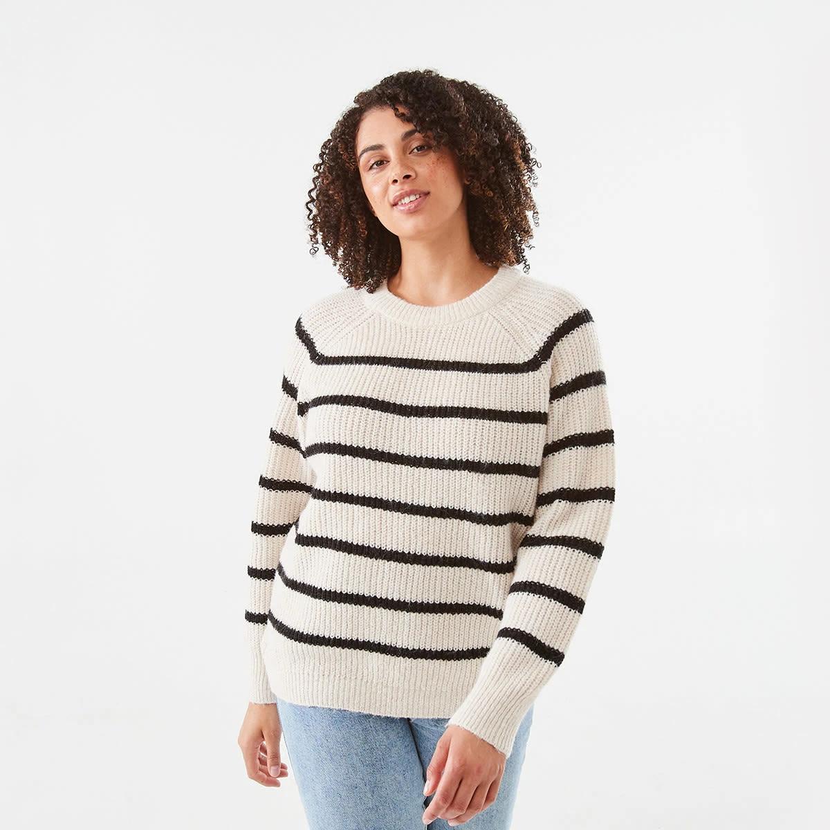 1 Loose Knit Jumper Oat Str, 1 of 6