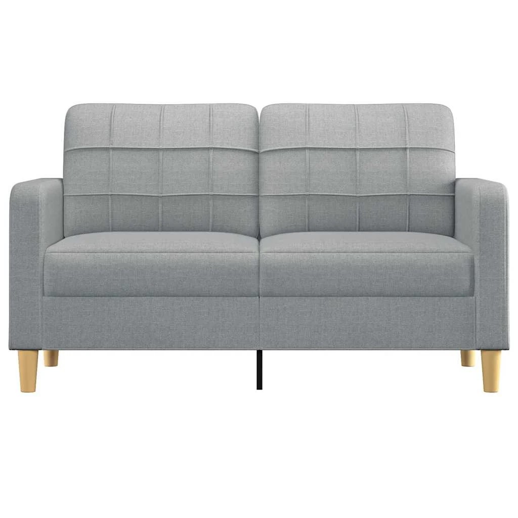 3 Vidaxl 2-seater Sofa Light Fabric - Grey, 3 of 9