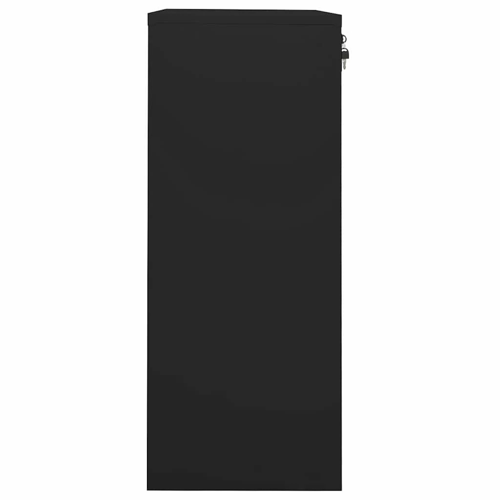 3 vidaXL office cabinet Height-Adjustable Shelves - Black - Black, 3 of 10