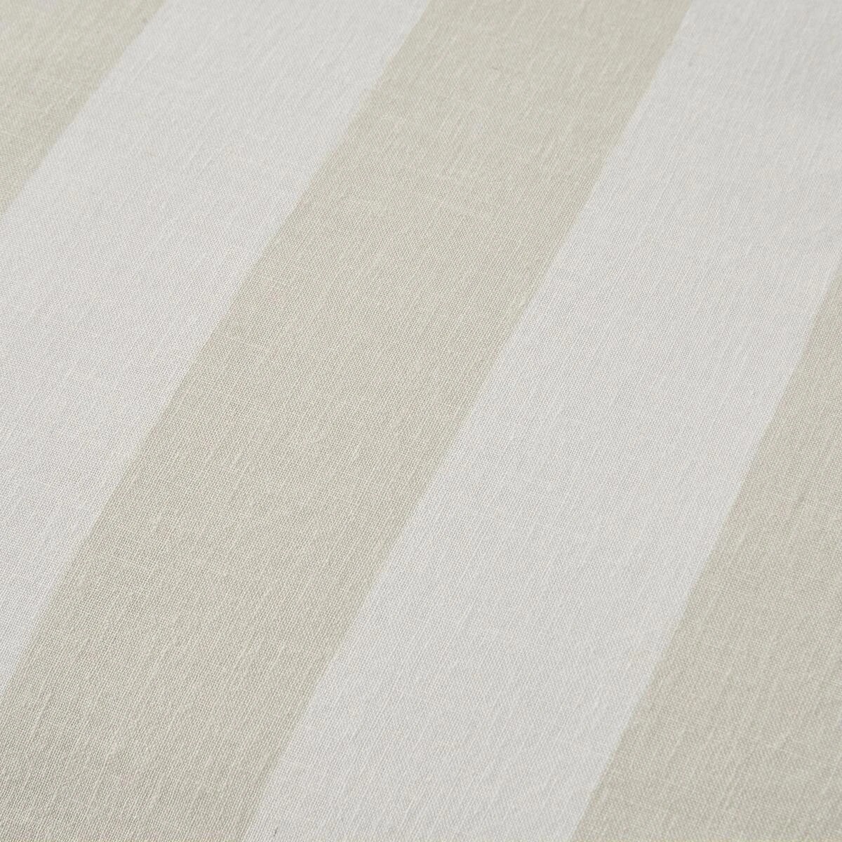 4 Stripe Linen Cotton Quilt Cover Set - Queen Bed, Natural, 4 of 7
