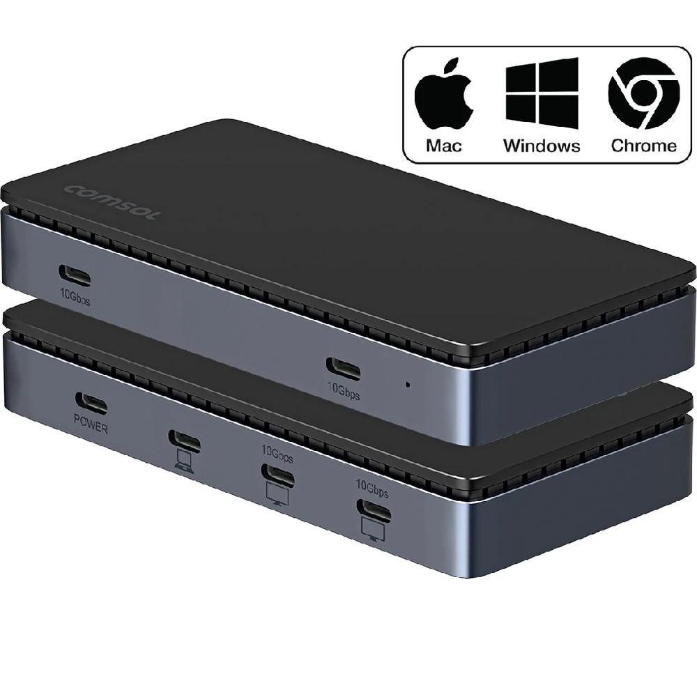 1 Comsol Dual Monitor USB4 Docking Station, 1 of 8