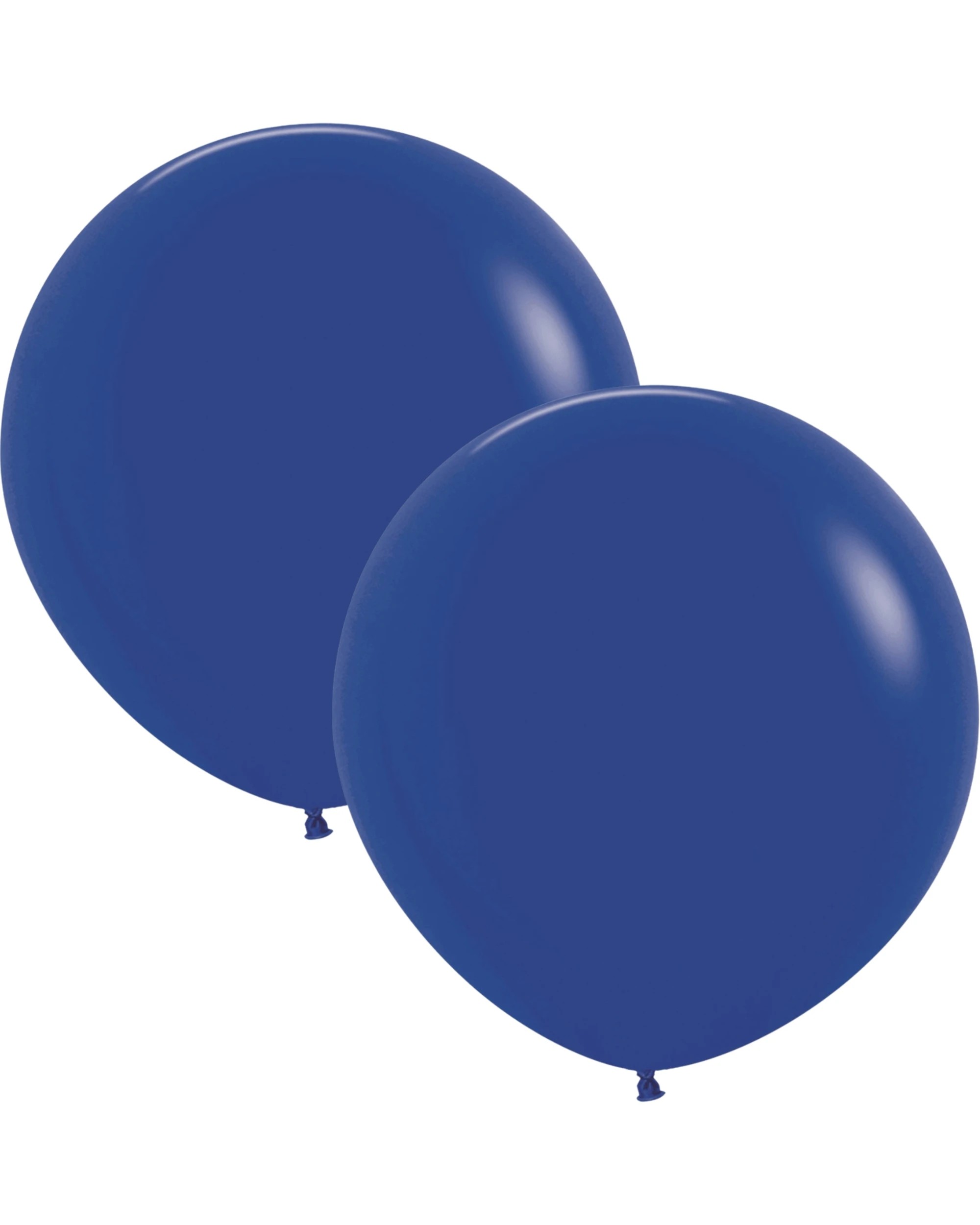 1 Five Star Jumbo 60cm Matte Royal Balloon Round Pack of 2 - Blue, 1 of 2