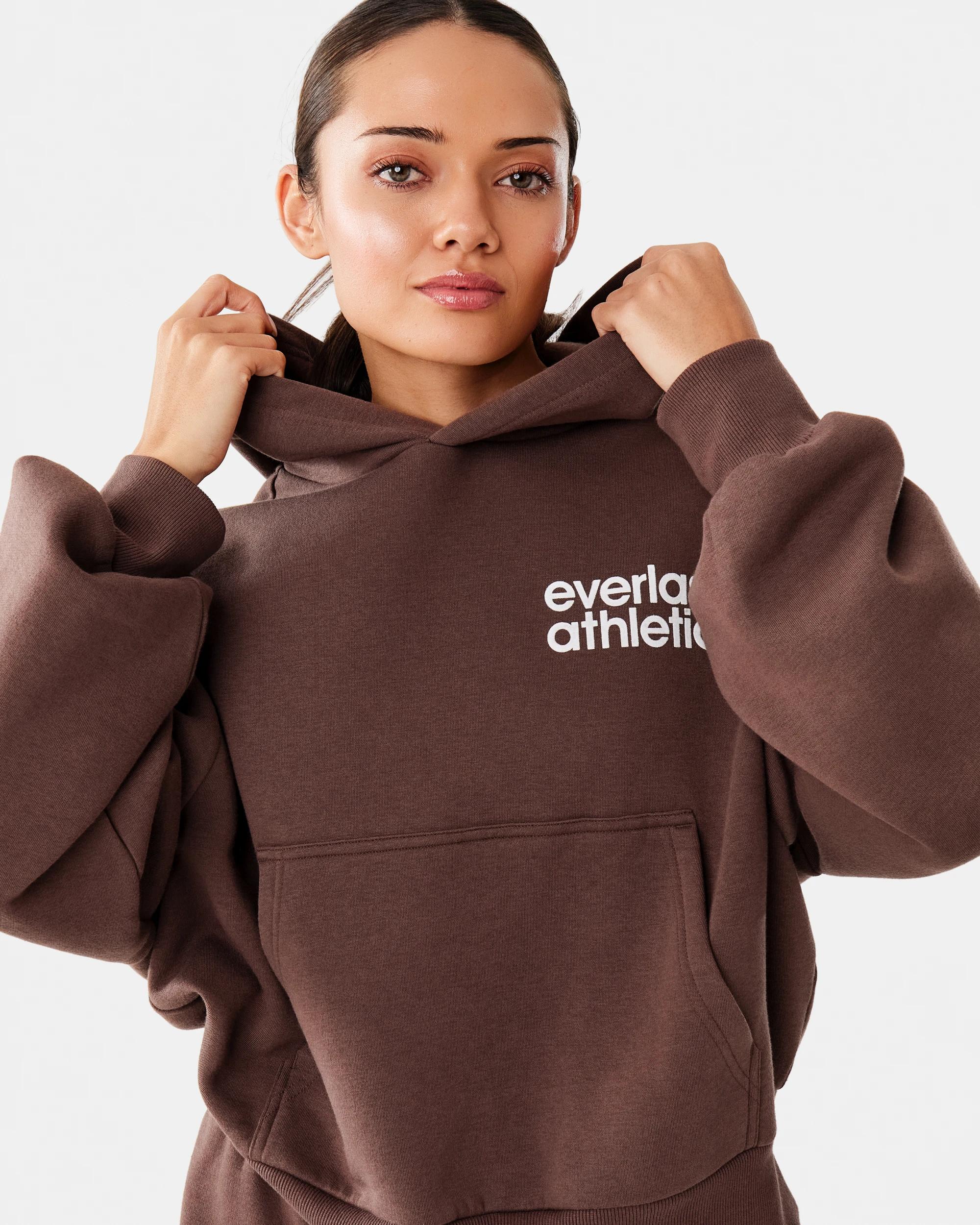 5 Everlast Womens Mid Length Cinch Hoodie Choc, 5 of 10