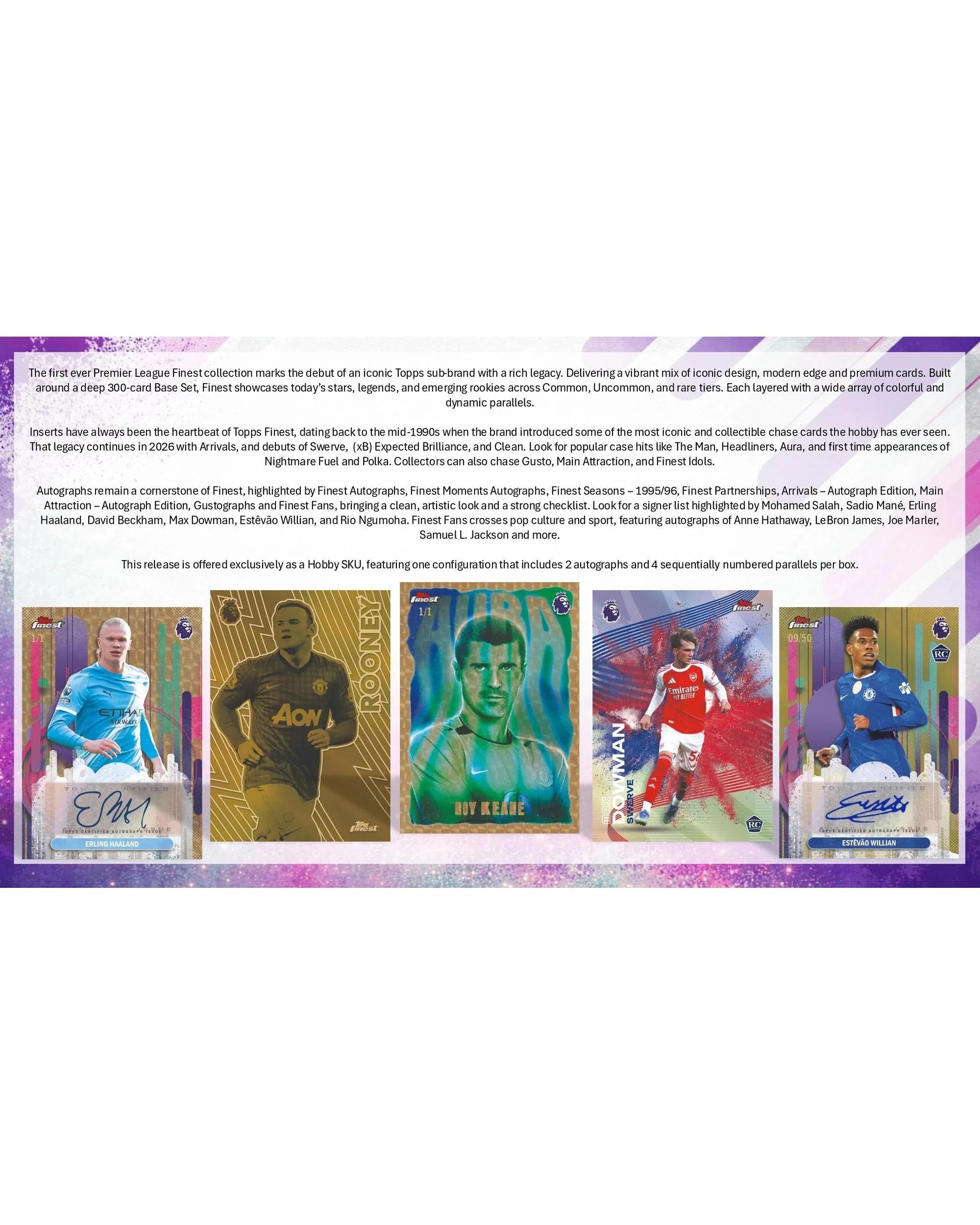 3 Topps 2025/2026 Finest Premier League EPL Soccer Hobby Box, 3 of 9