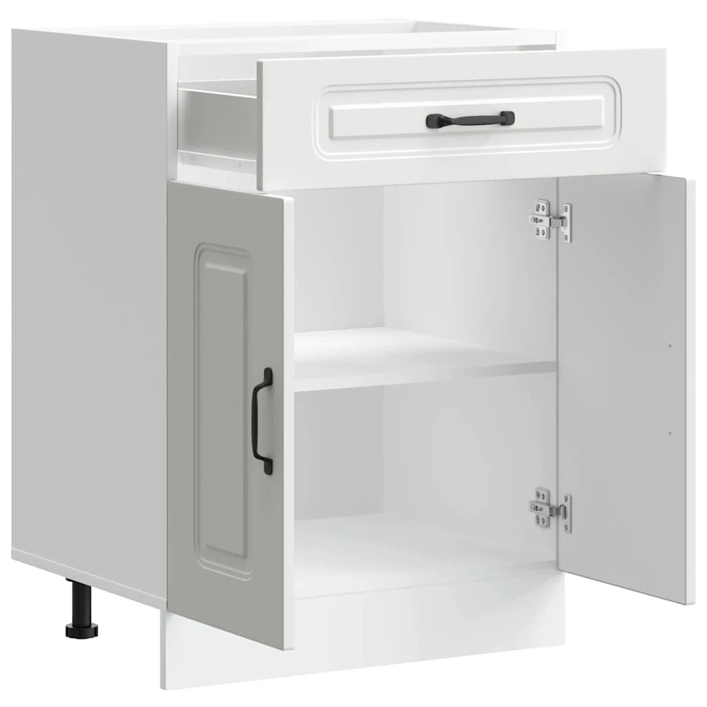 4 vidaXL Wooden Dishwasher Panel Adjustable Feet - White, 4 of 9