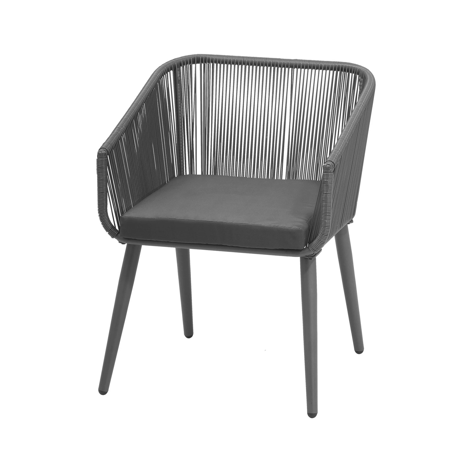 9 Livsip 5pcs Outdoor Dining Set Furniture Black Table Lounge Chairs Patio Setting - Multi, 9 of 10