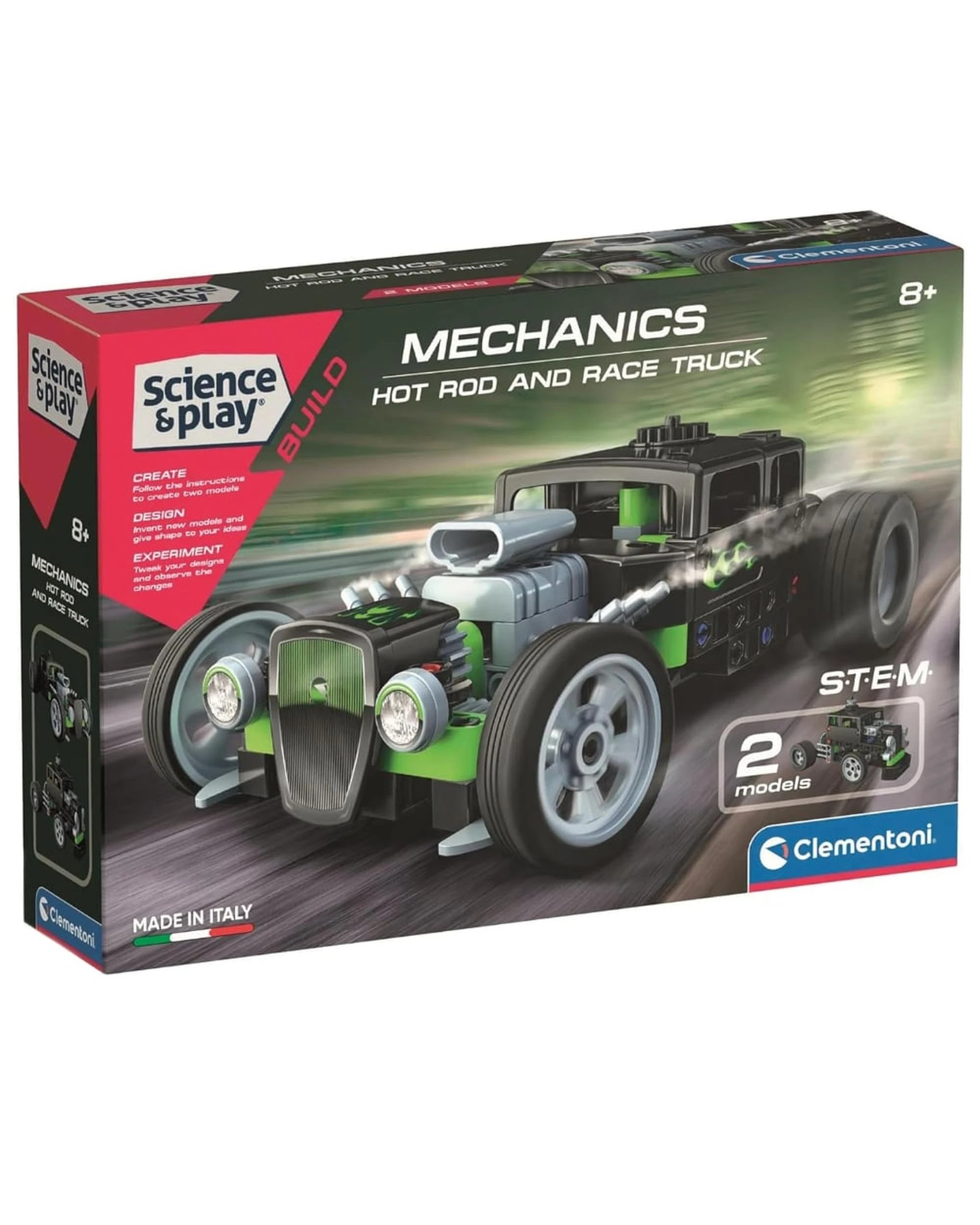 1 Clementoni Mechanics Hot Rod and Race Truck, 1 of 4