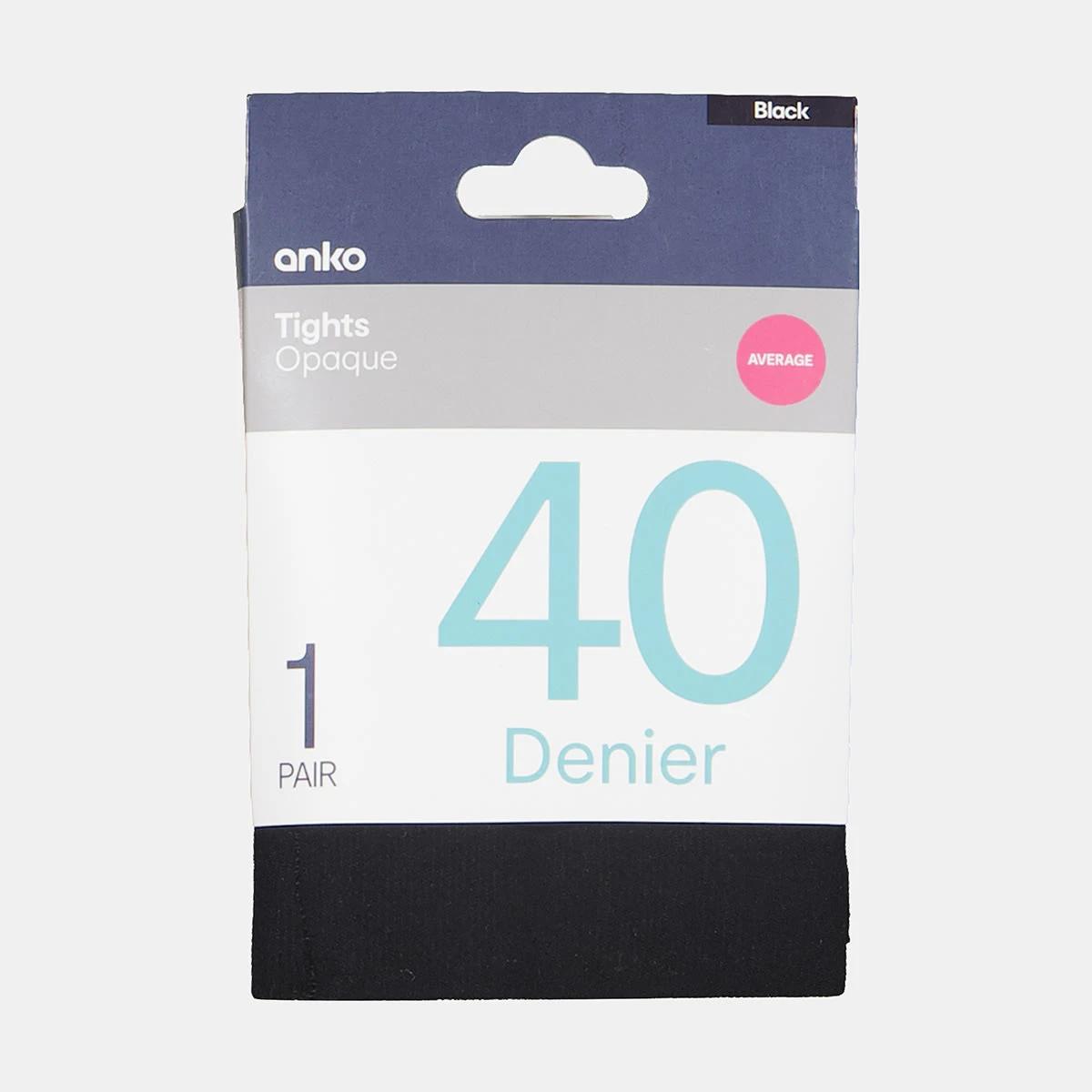 5 40 Denier Opaque Tights BLACK, 5 of 5