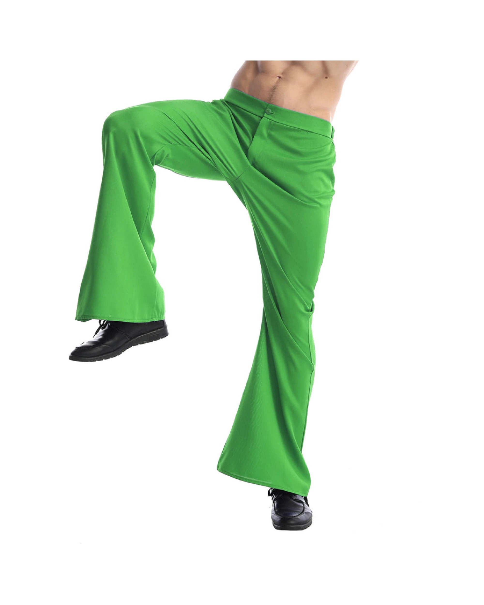 1 BR Costumes Men's Retro Disco Flare Trousers Fancy Dress Costume, 1 of 1